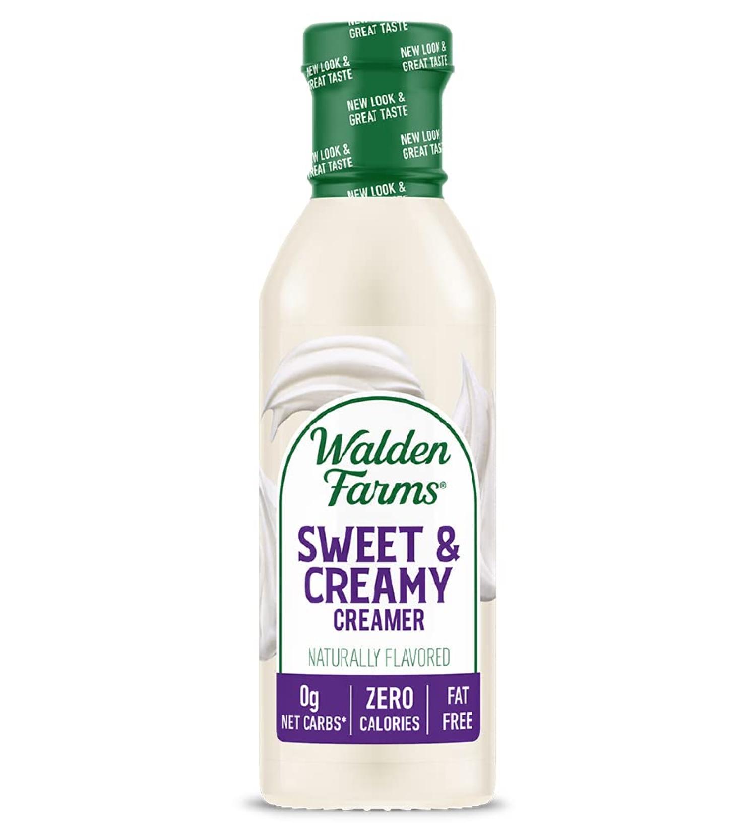 Walden Farms Sweet Cream Coffee Creamer - 12 fl oz (355 ml) | Sugar-Free & Zero Calories - Buy Online on GoSupps.com