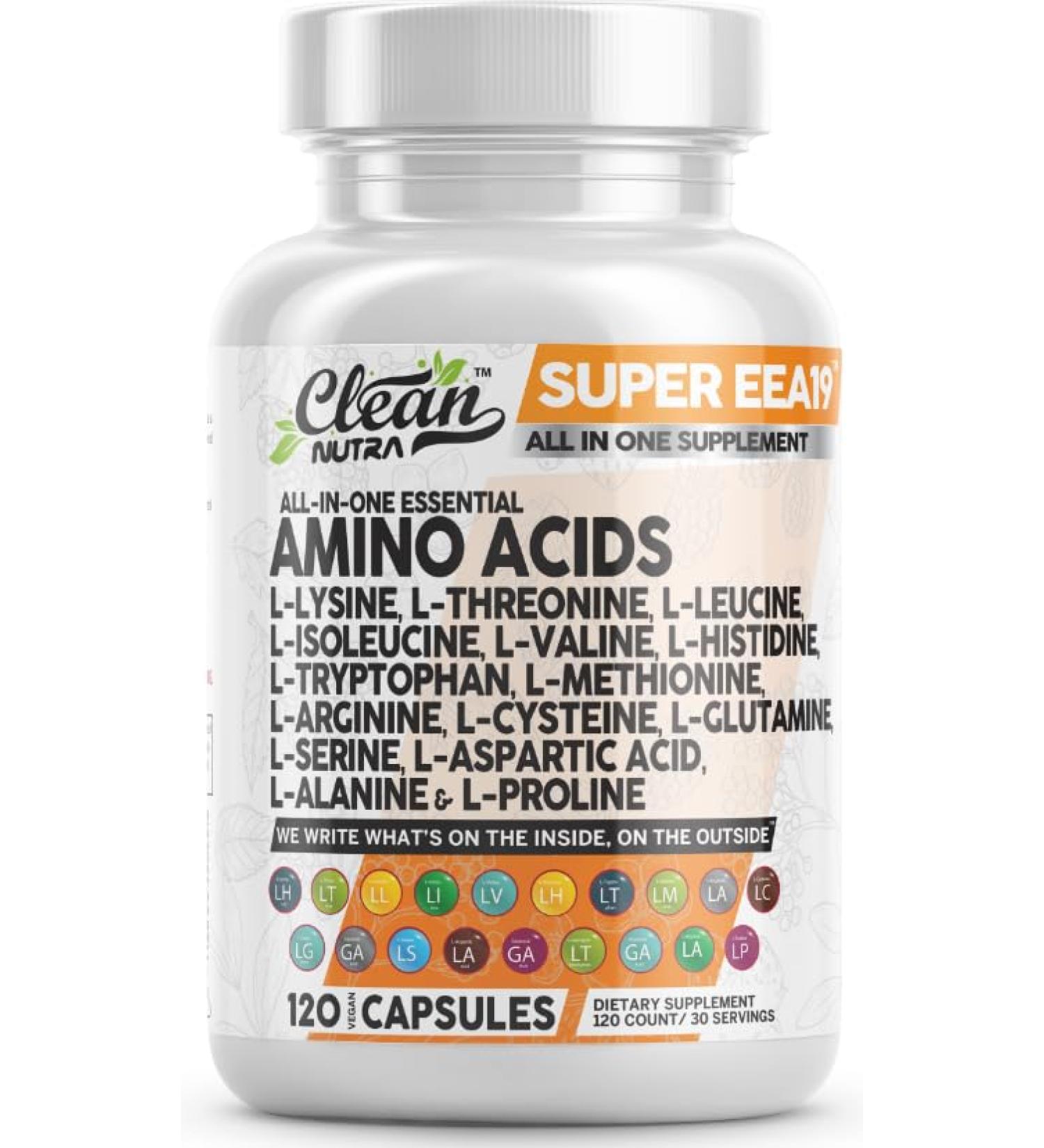 Premium Amino Acids Supplement - L-Lysine L-Threonine L-Leucine & More | International Shipping - Buy Online on GoSupps.com