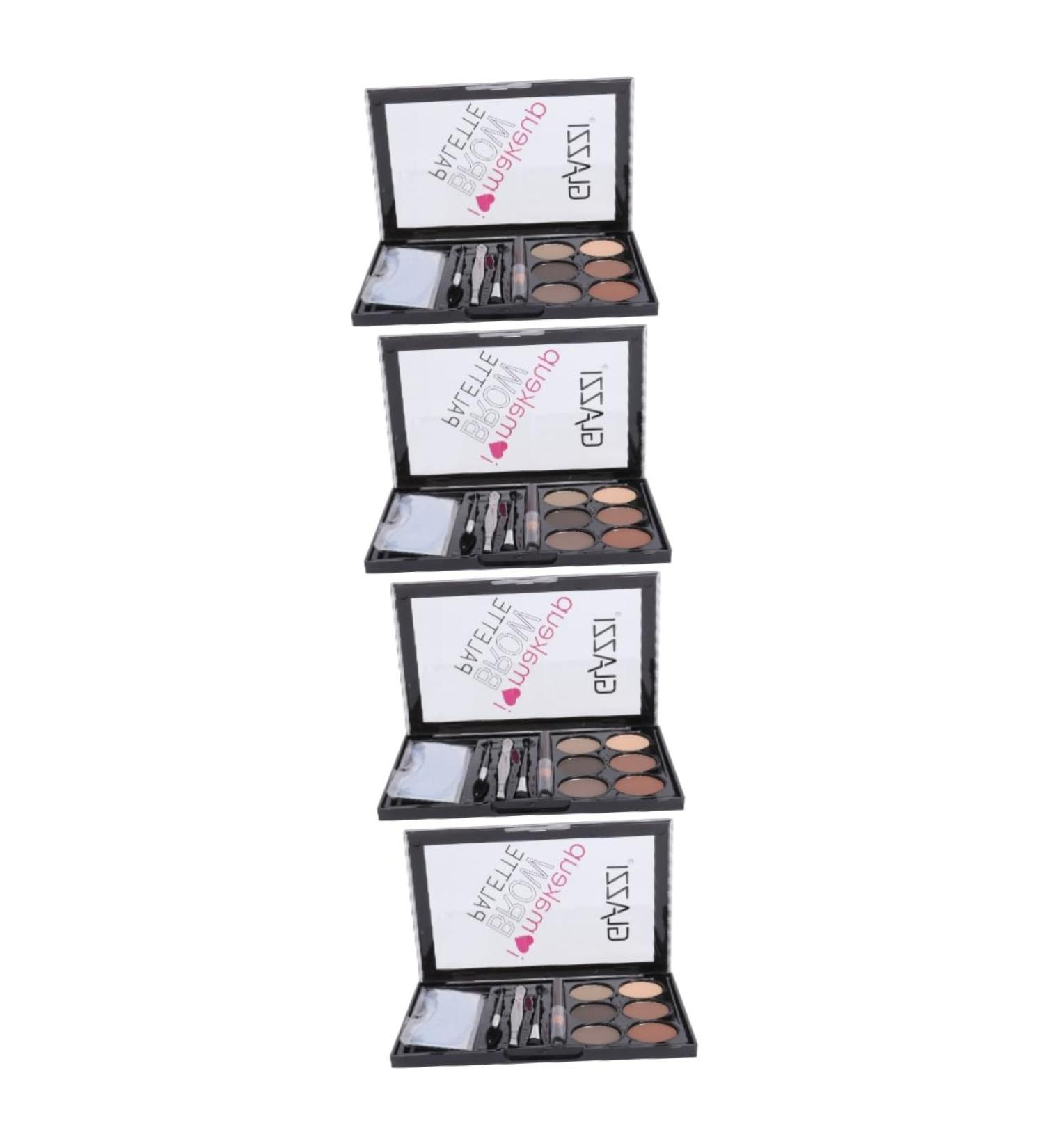 TOVINANNA 4 Sets Eyebrow Powder Set Eye Shadow Makeup Pigmented Matte Brow Makeup Eyebrow Pencil Brush Abs - Buy Online on GoSupps.com