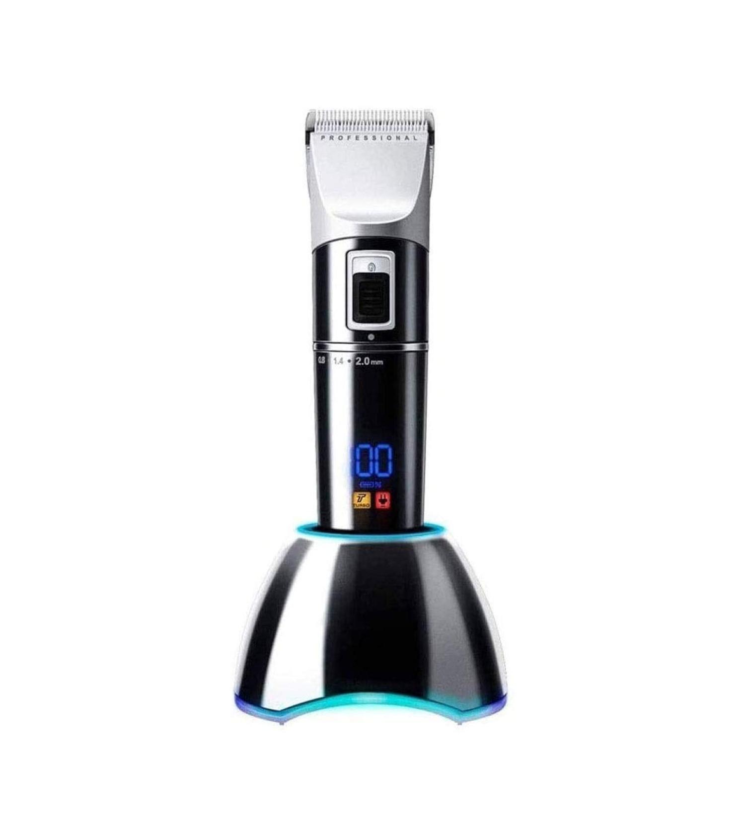 Professional Cordless Hair Clippers & Beard Trimmer Kit - Rechargeable with LED Display Charging Dock & 4 Guide Combs for Men & Family - Buy Online on GoSupps.com