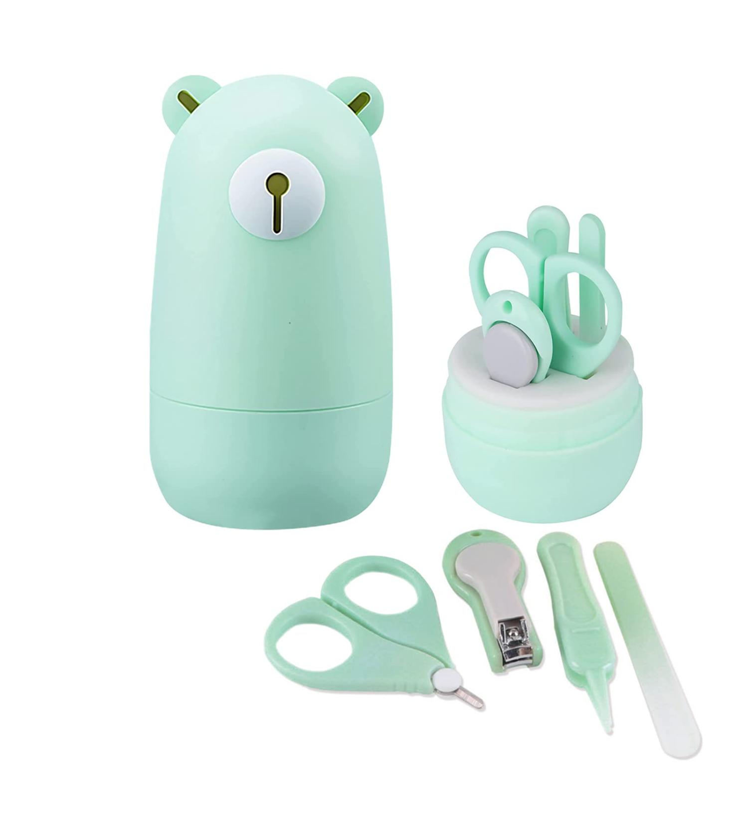 Hinkyoung 4-in-1 Baby Nail Care Set - Nail Clippers, Scissor, File, Tweezers for Newborn, Infant, Toddler - Buy Online on GoSupps.com
