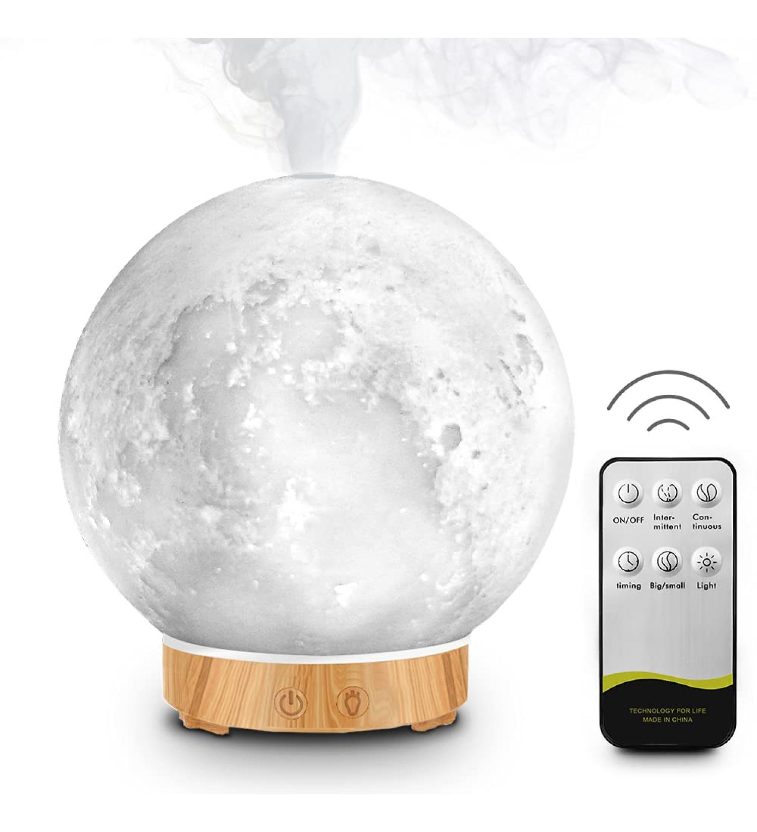MEIDI Essential Oil Diffuser - Remote Controlled Aromatherapy Moon Lamp with Cool Mist Humidifier - Buy Online on GoSupps.com