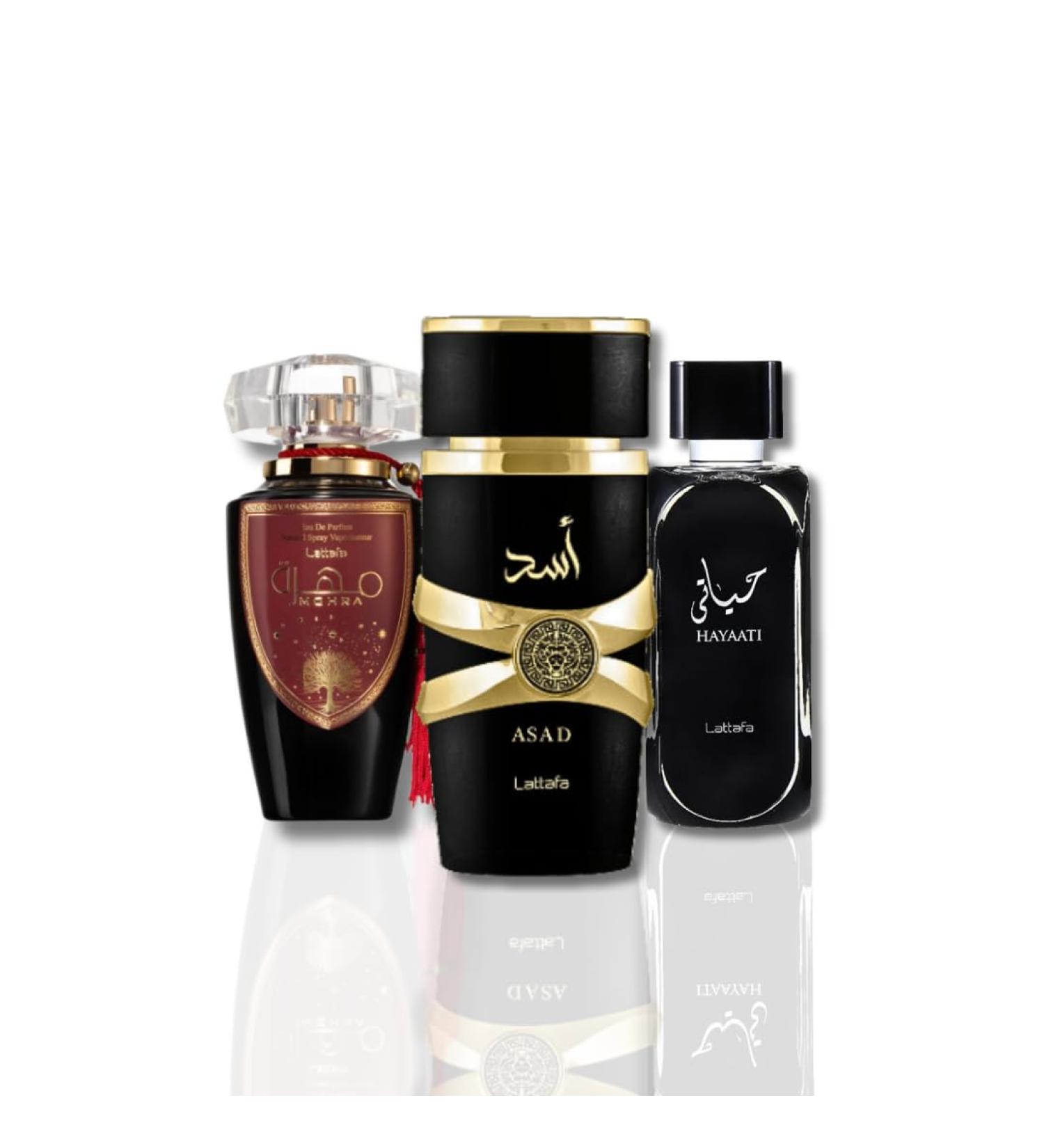 Lattafa Mohra Asad & Hayaati EDP- 100Ml (3.4Oz) Luxury Collection Perfumes - Buy Online on GoSupps.com