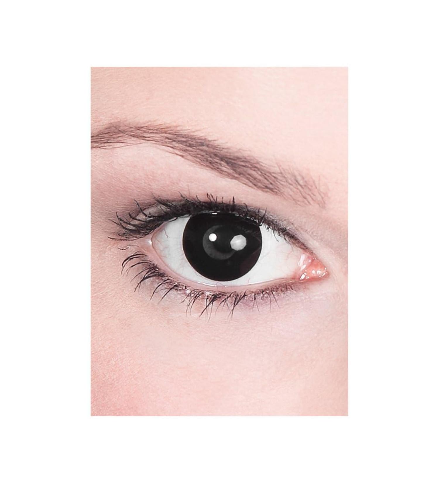 Buy Black Motif Prescription Contact Lenses - Annual Use -3.5 Dioptria | Perfect for Halloween Carnival & Theme Parties - Buy Online on GoSupps.com