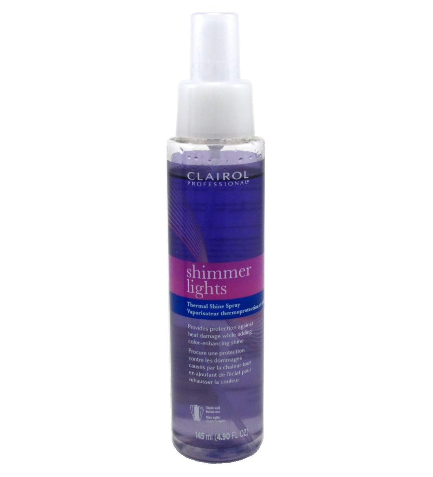 Clairol Shimmer Lights Thermal Shine Spray 4.9 Ounce (145ml) (Pack of 2)