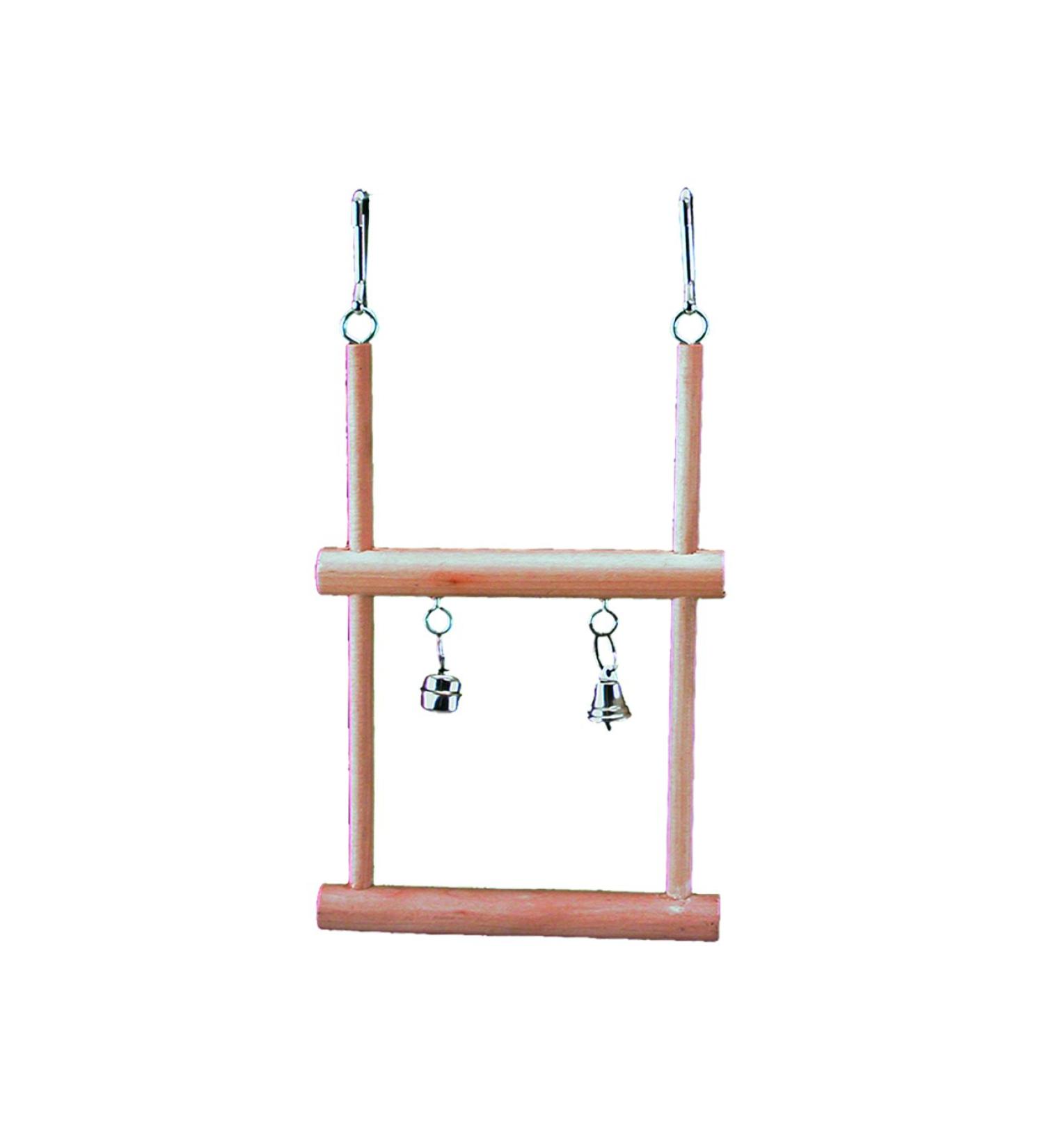 Nobby trapeze swing double with bell 12.5 x 20.5 cm