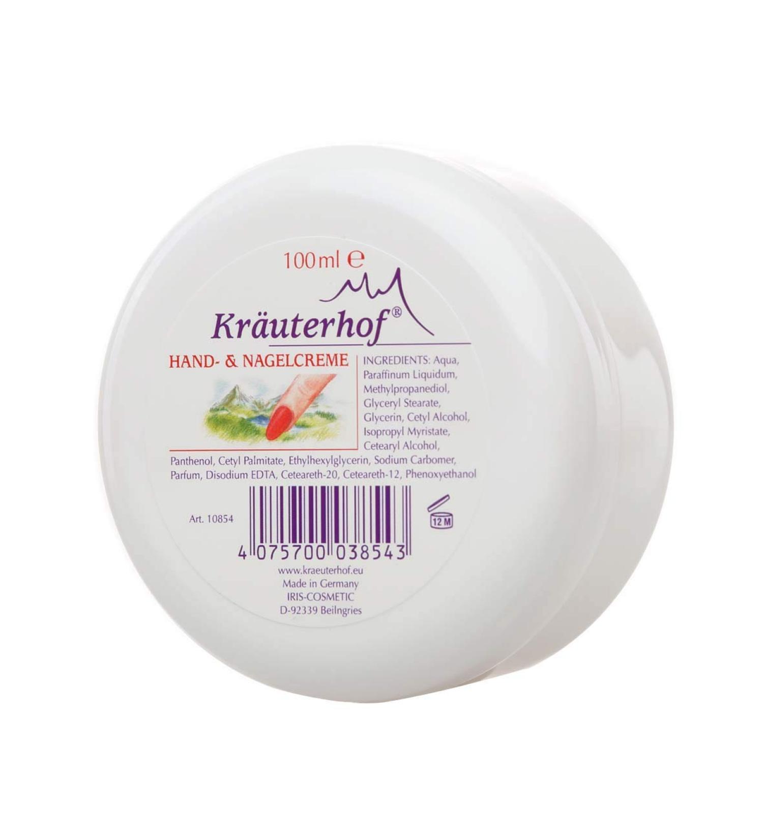 Kr uterhof Hand and Nail Cream Hand Cream Nail Care 100 ml jar