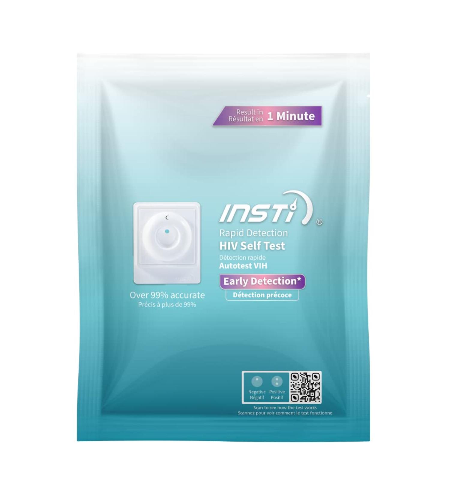 INSTI HIV Self-Test Rapid HIV Test Kit At Home with 1-Minute Results Easy and Discreet At Home Testing. - Buy Online on GoSupps.com