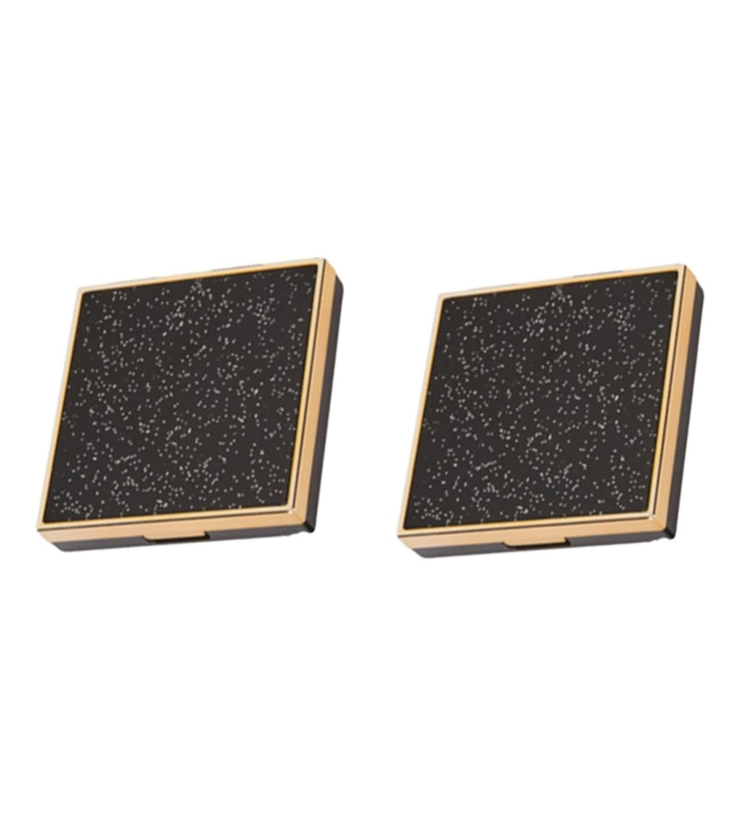 Beavorty 2 Pcs Eyeshadow Metal Nail File Small Empty Eye Shadow Pallet Eye Shadow Box Self Made Empty Box 1 count (Pack of 1) Blackx2pcs - Buy Online on GoSupps.com