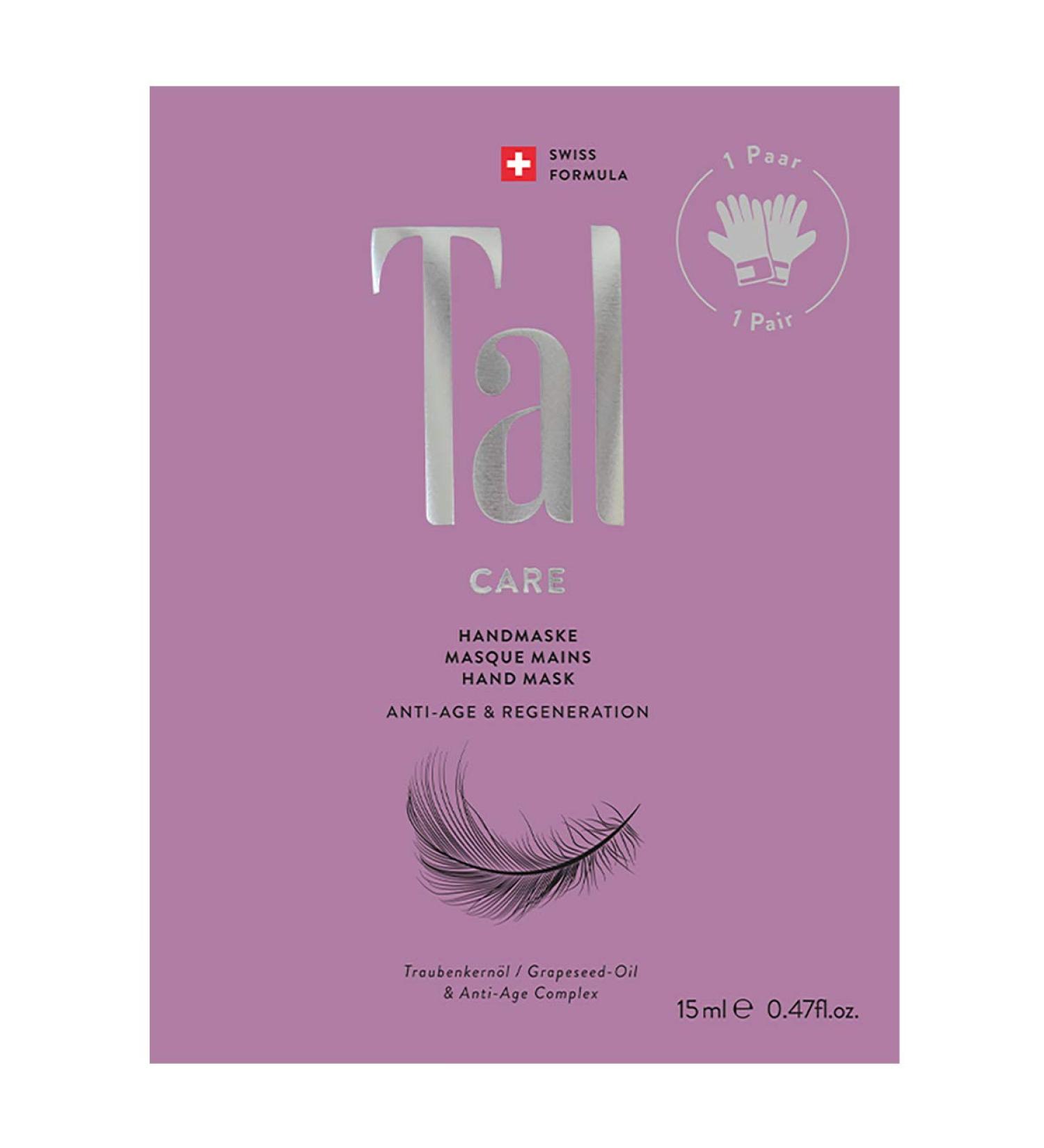 Tal Care Anti-Aging Hand Mask with Vitamin C & Grape Seed Oil Intensive Moisturizing Glove Treatment for Dry Hands | Prevent Skin Aging - Buy Online on GoSupps.com