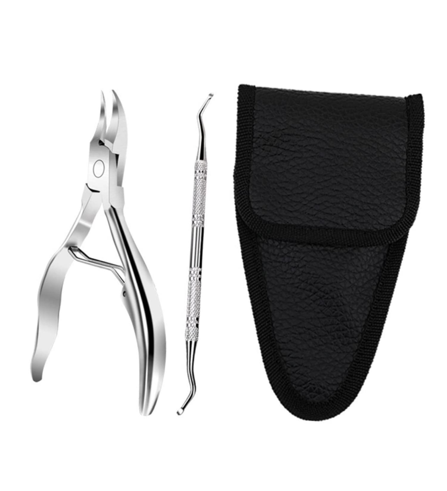Mikinona 1 Set Manicure 2-piece Set Nail Trimmer Nail Pedicure Tools Manicure Trimmer Nail Care Tool Nail Clippers Trimmer Home Nail Pliers Cuticle Trimmer Stainless Steel 2 Piece Set - Buy Online on GoSupps.com
