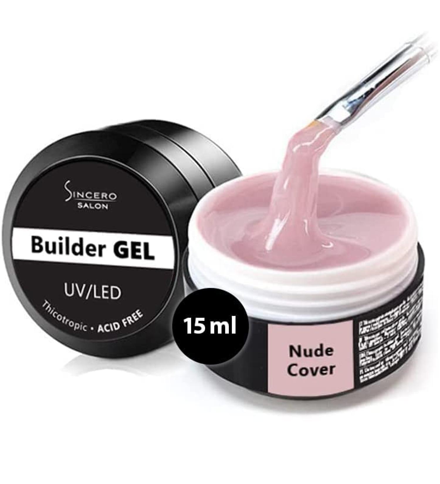 Sincero Salon Assembly Gel for Geln gel - Nude Cover UV Gel for Nail Extension & Modeling - 15ml Acrylic & Color Gel for Gel Nails - Ideal for Nail Art & Sealing - Buy Online on GoSupps.com
