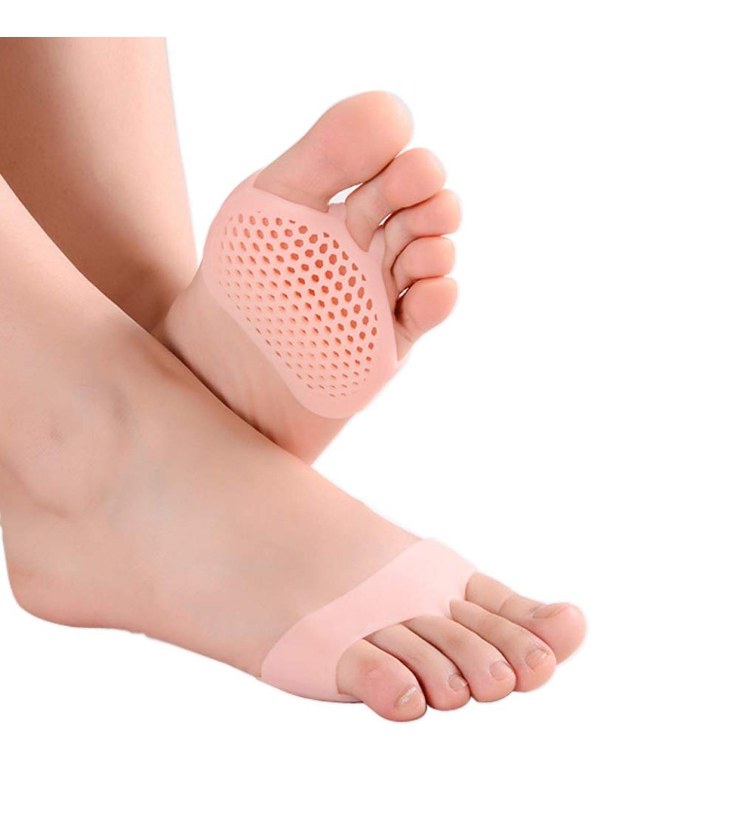 Metatarsal Pads & Ball of Foot Cushions - Gel Foot Pain Relief (2 Pieces) | Comfortable Durable One Size Fits All - Honeycomb Beige - Buy Online on GoSupps.com