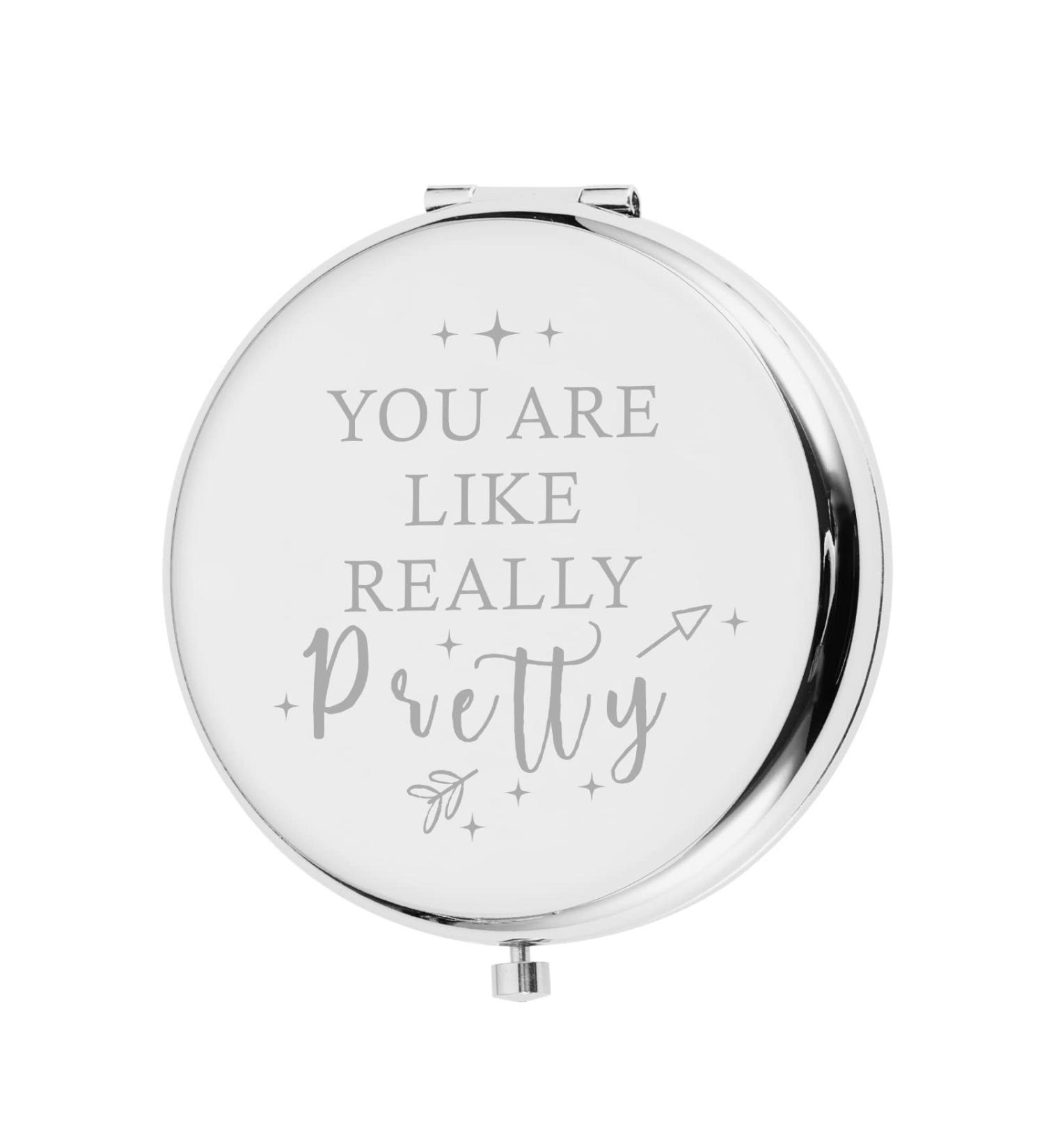 Valentine's Day Compact Mirror Gift for Her - Makeup Mirror for Girlfriend, Sister, Daughter, Wife - Ideal for Birthday, Graduation, Wedding - Unique Gift for Women - Buy Online on GoSupps.com