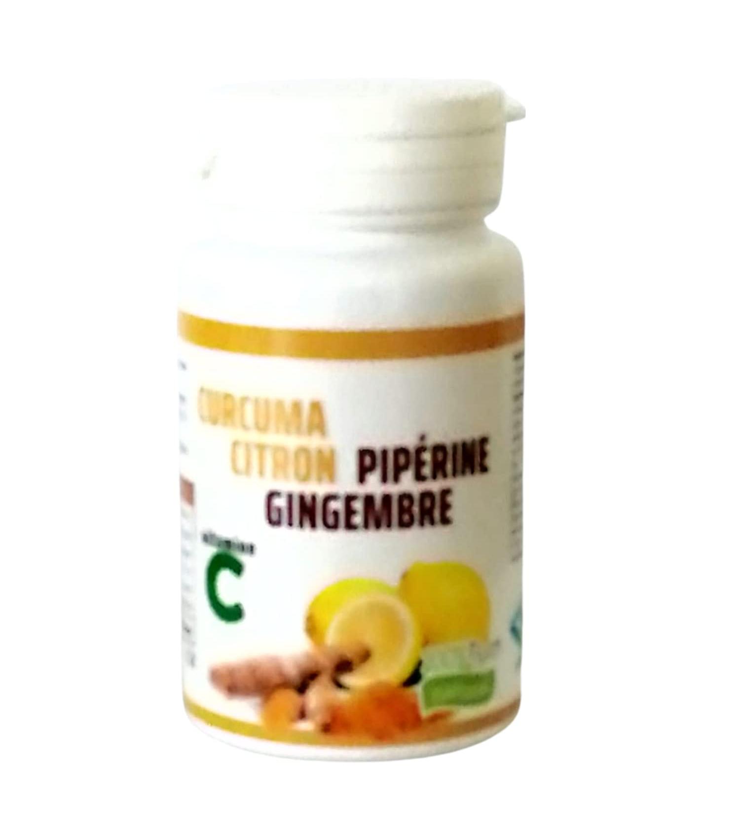 TURMERIC PIPERINE LEMON GINGER with VITAMIN C - 130 tablets - Buy Online on GoSupps.com