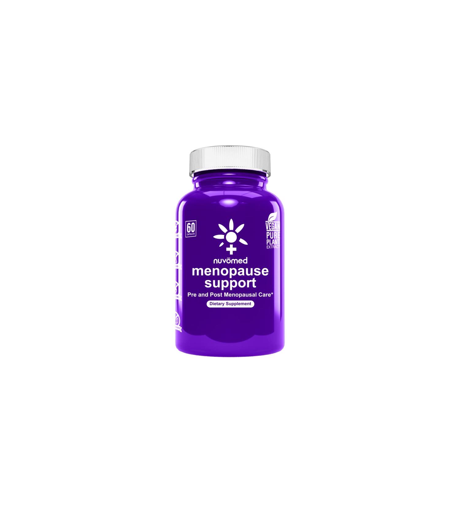 Nuv Med Menopause Support Supplement - 60 Count Relief for Hot Flashes, Mood Swings, and Cramps with Specialized Herb Formula - Buy Online on GoSupps.com