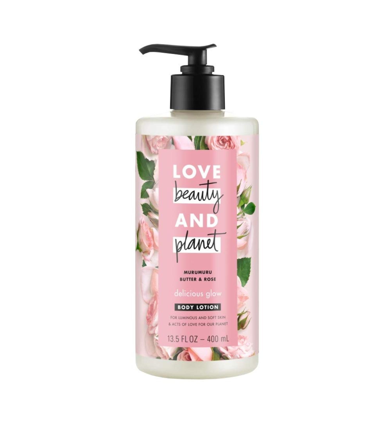 Love Beauty and Planet Murumuru Butter & Rose Body Lotion Delicious Glow 13.5 fl oz (Pack of 2)