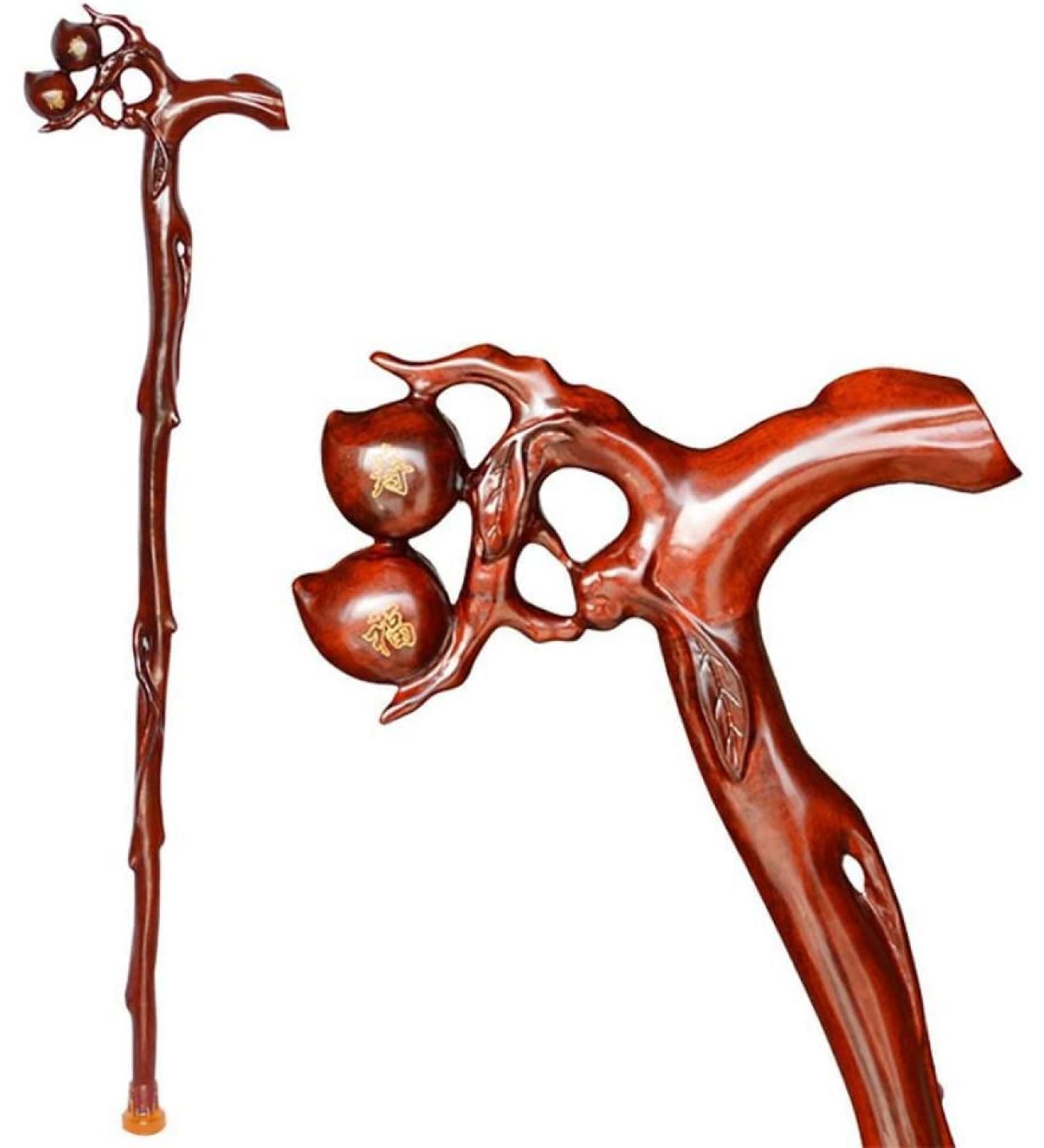 Wooden Cane Solid Walking Stick Crutch Natural Wooden Walking Stick Wood Decorated Handle Walking Stick for Men and Women. Wooden Decorative Canes and Cane for Elderly Seniors Independence - Buy Online on GoSupps.com