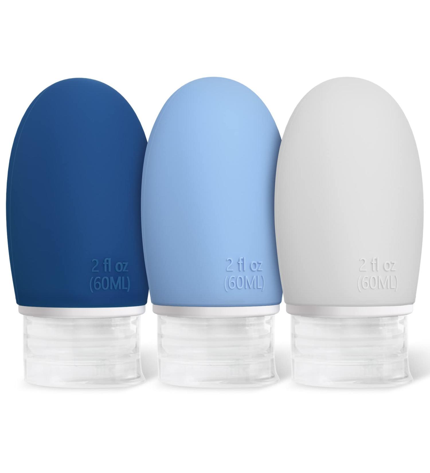 Buy OPRET 3-Piece Silicone Travel Bottles Set - 60ml Leakproof Refillable BPA-Free & TSA-Tested | Perfect Travel Container for Shampoo & Cream - Buy Online on GoSupps.com