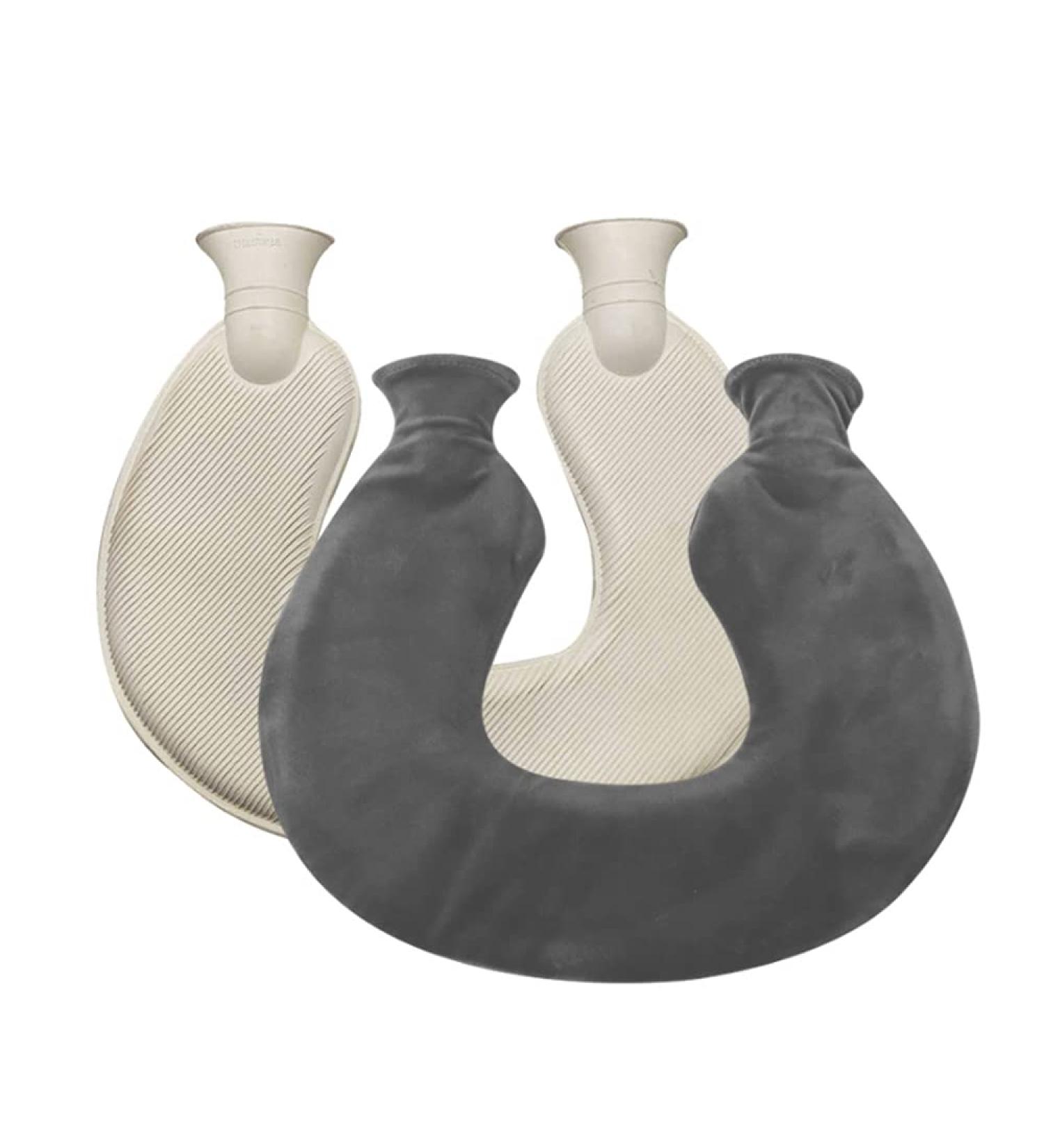 1L Rubber Heat Bottle with Soft Waist Cover Neck & Shouldered Pain Relief Gift for Women Mothers & Fathers - Buy Online on GoSupps.com