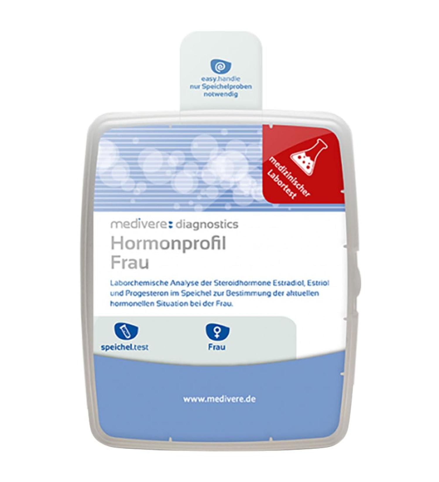 Medive Hormone Profile Women Saliva Test - Analyze Estradiol Estriol & Progesterone Levels for Hormonal Health - Buy Online on GoSupps.com