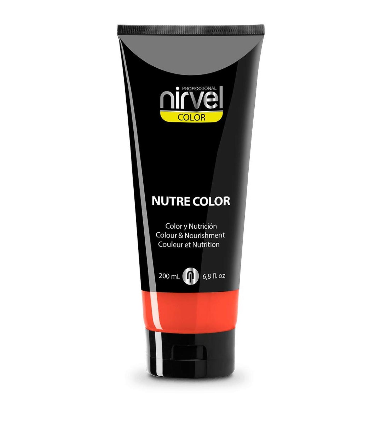 Nirvel NUTRE COLOR FLUOR Corail 200mL Masque de cheveux professionnel