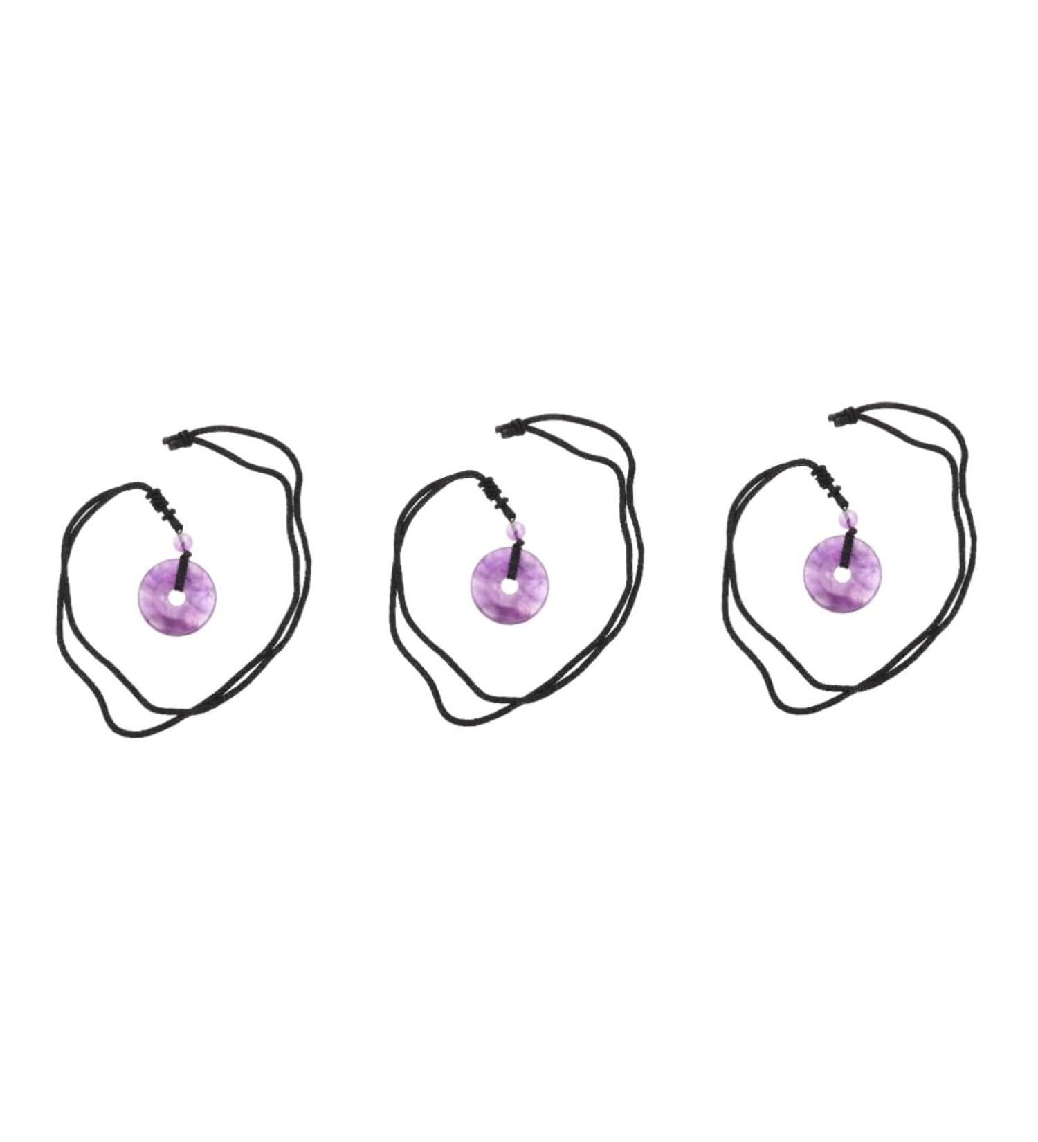 Magiclulu 3-Stone Men's Crystal Necklace - Portable Chain with Safety Buckle - Stylish Jewelry for All Occasions - Buy Online on GoSupps.com