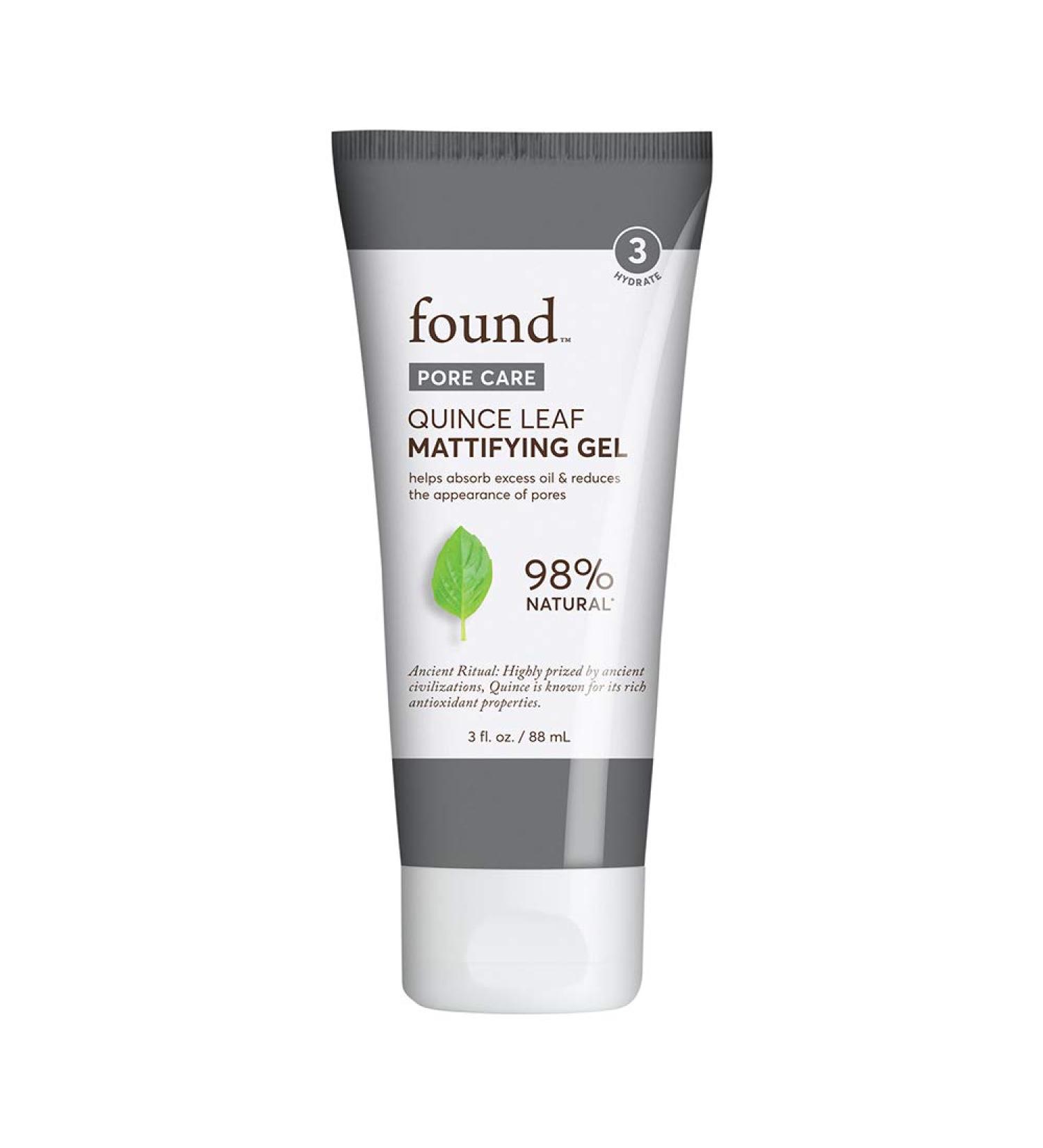 FOUND Skincare Quince Leaf Mattifying Gel 3 Oz | Pore Care Oil Control & Pore Minimizer | 98% Natural Skincare for Oily Skin - Buy Online on GoSupps.com