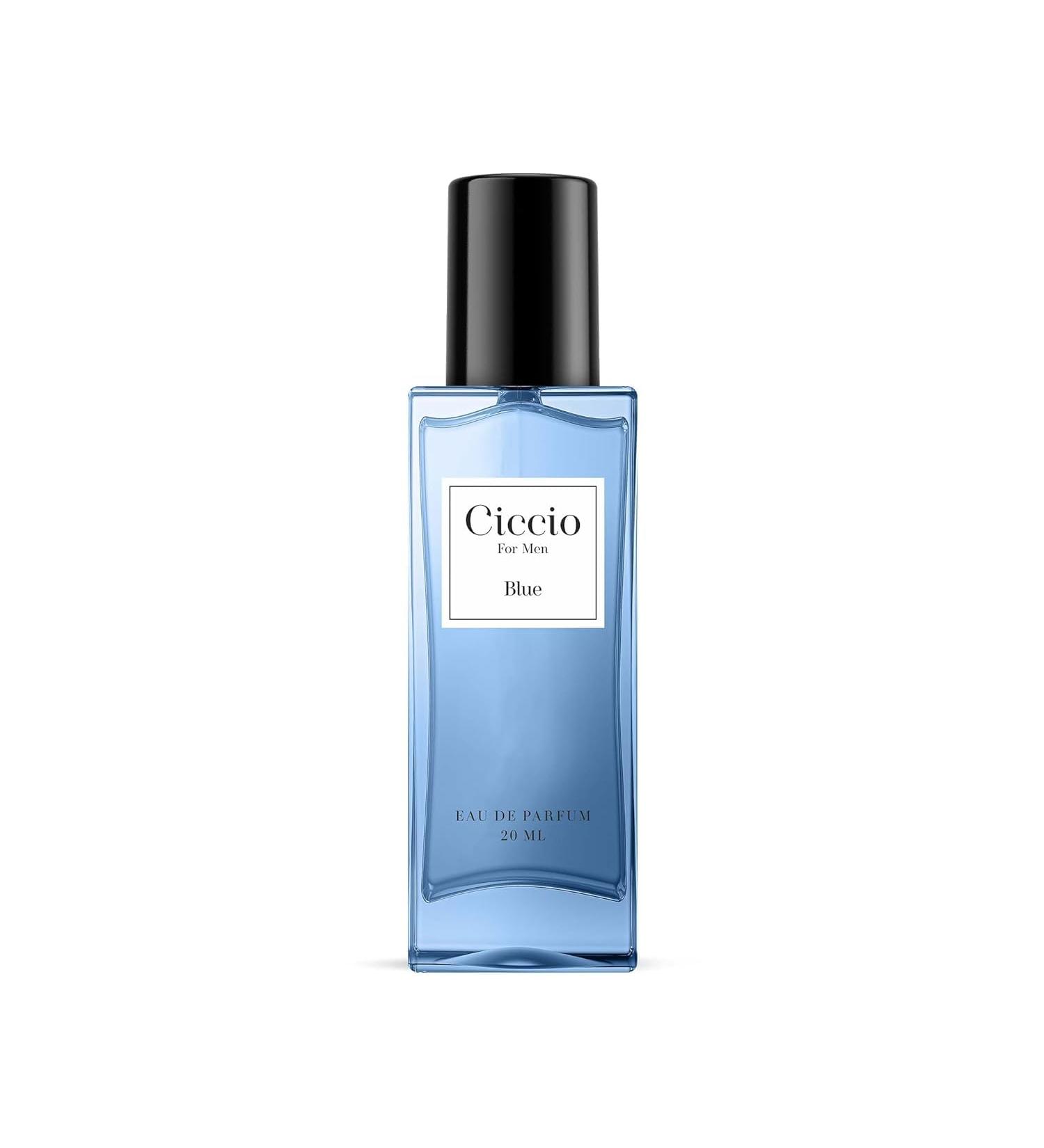 C_iccio Blue Premium Long Lasting Luxury Fragrance Eau De Perfume Spray For Men_Woody Aquatic Fresh_20 ML - Buy Online on GoSupps.com