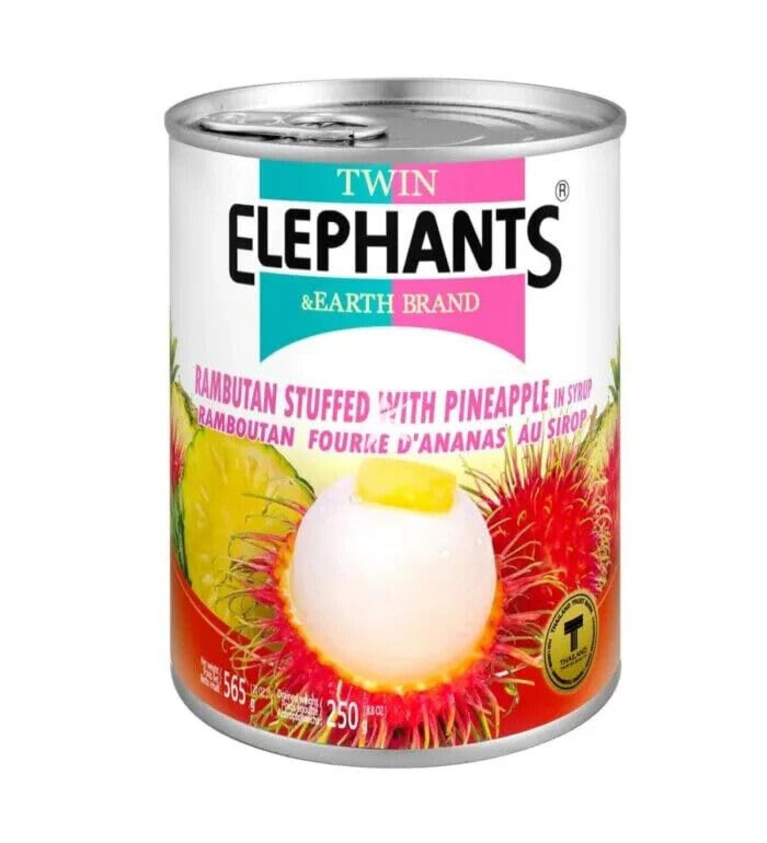 Thai Rambutan with Pineapple In Syrup for Cocktails Desserts Topping 565g HALAL - Buy Online on GoSupps.com