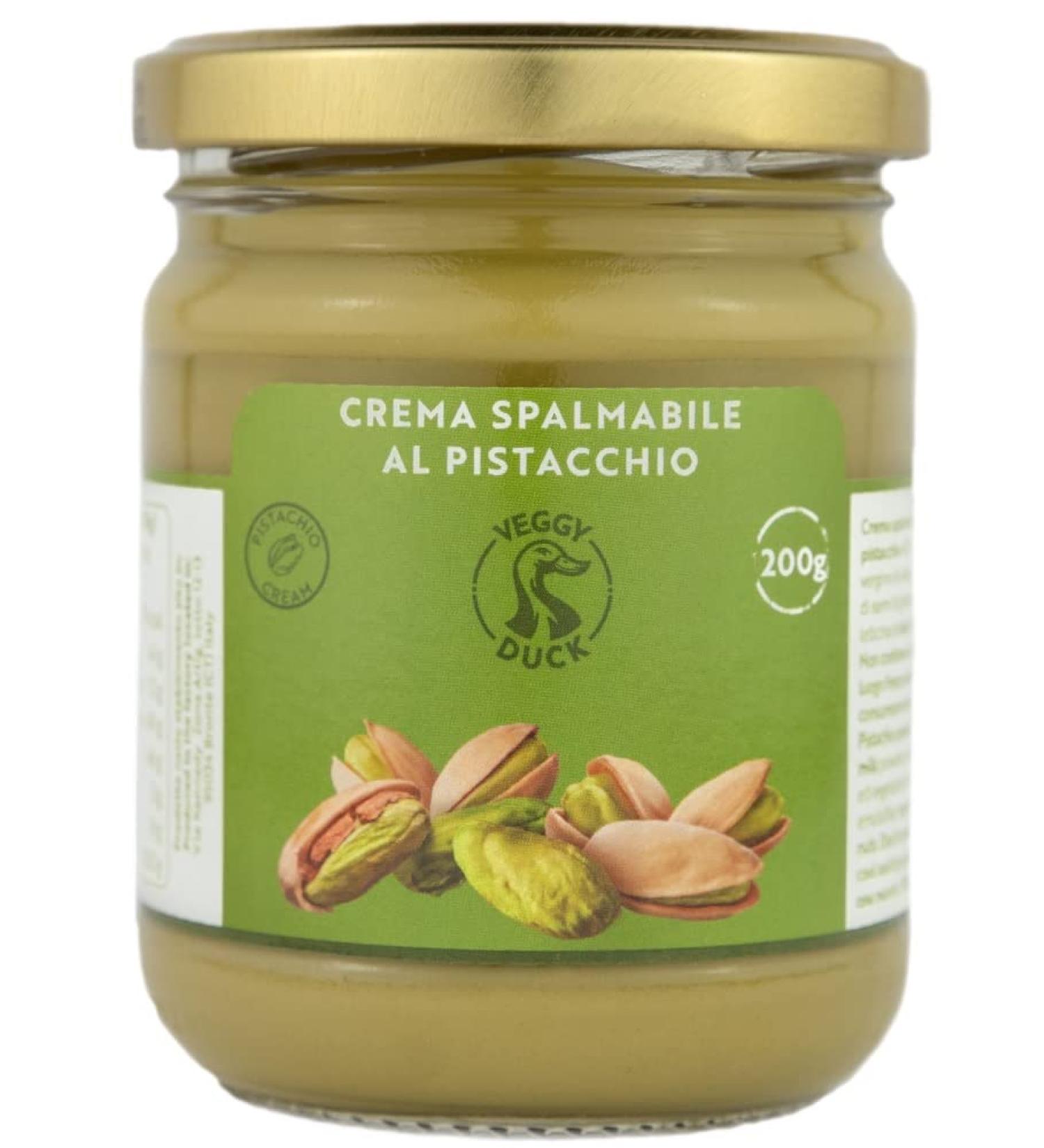 Veggy Duck - Sweet Pistachio Cream (200g) | Gourmet Italian Artisan Cuisine | With 45% Mediterranean Pistachios - Buy Online on GoSupps.com