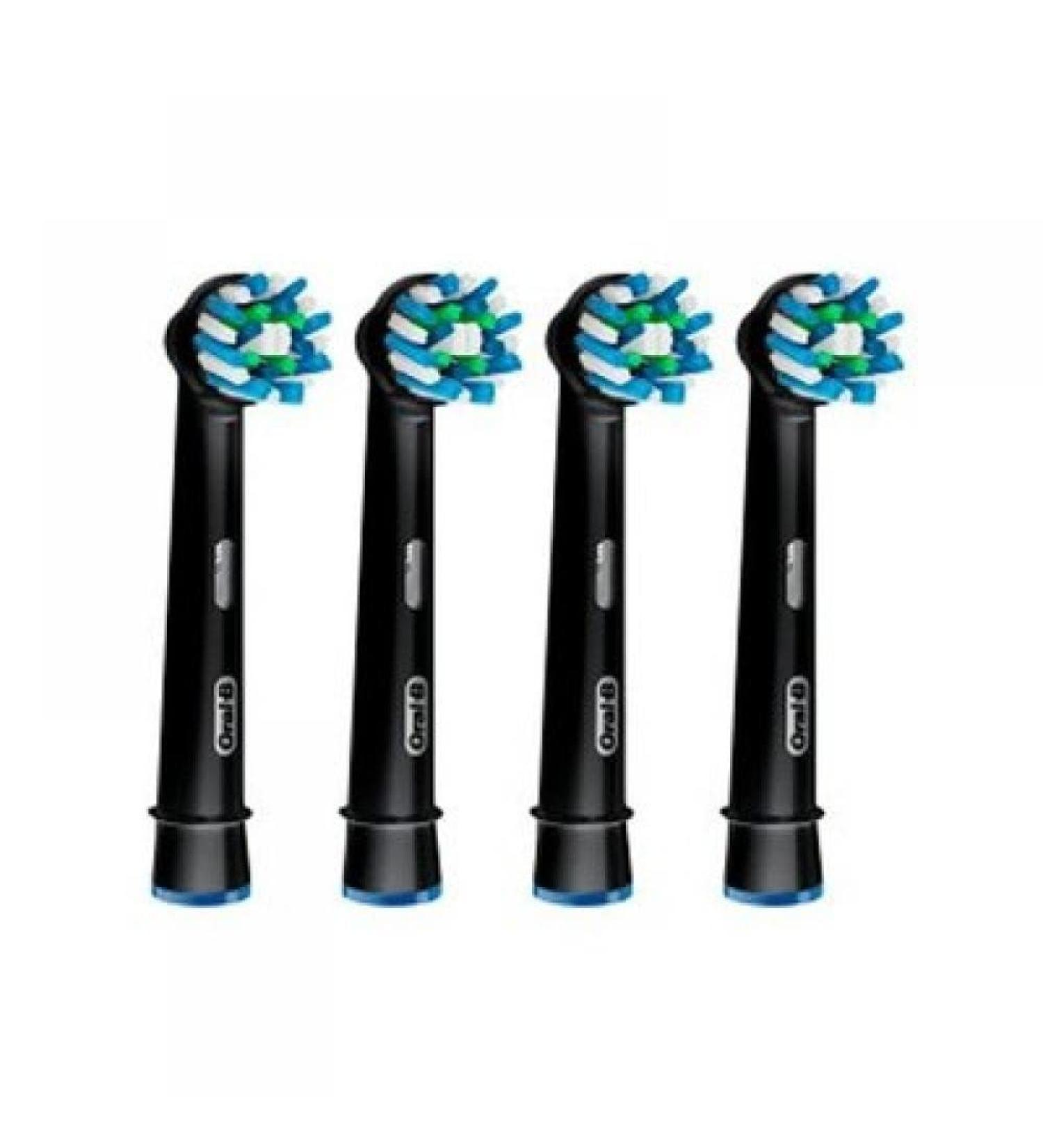 Oral-B CrossAction Brushes Black 4 Pack