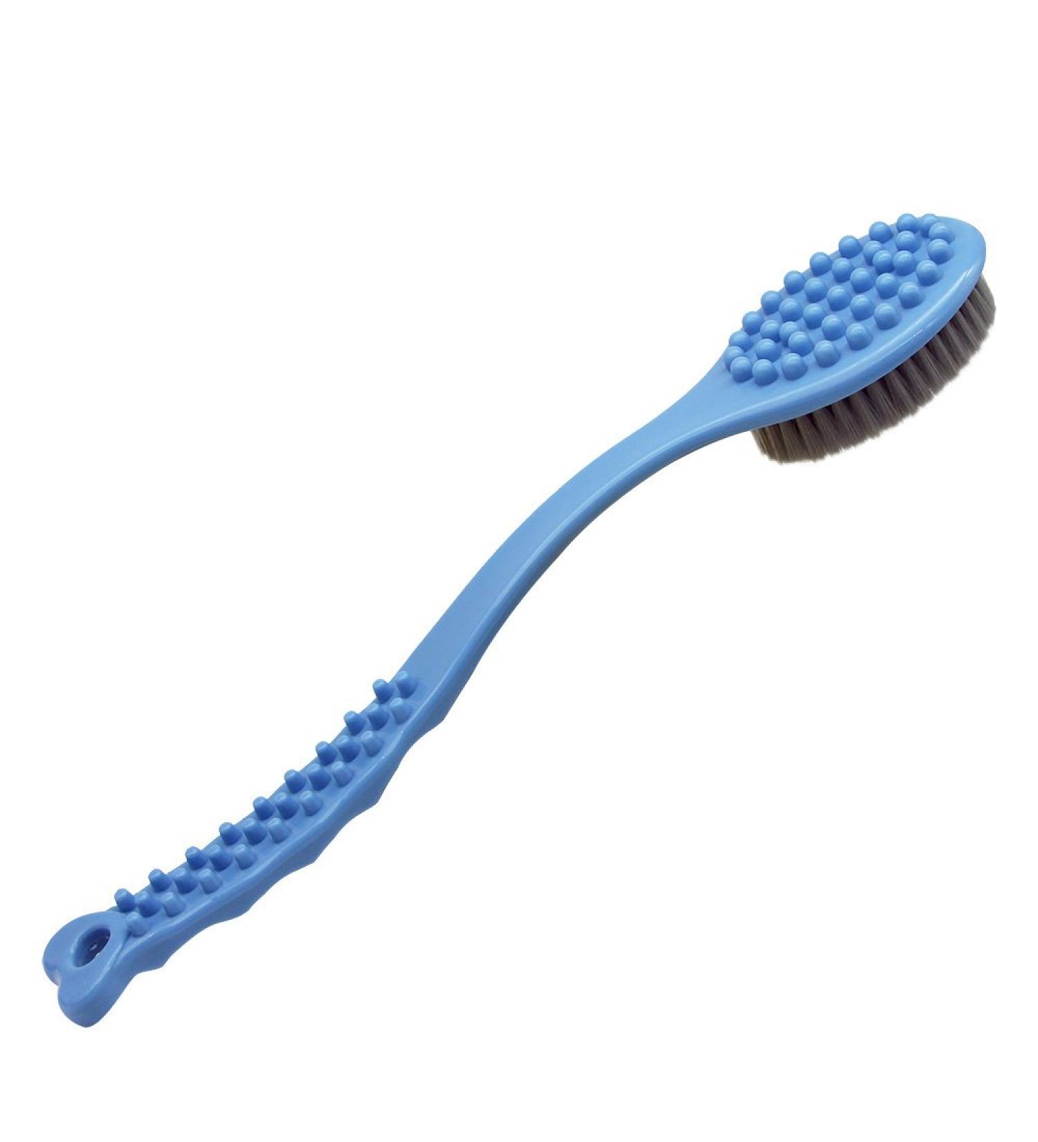 QiCheng&LYS 14in Long Handle Back Scrubber - Bath & Shower Body Brush (Blue) - Buy Online on GoSupps.com