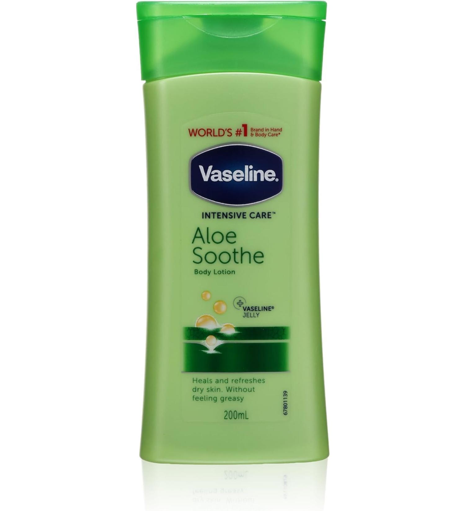 Buy 6 x Vaseline Intensive Care Body Lotion - Aloe Soothe - 200 ml for Dry Cracked Skin | International Shipping Available - Buy Online on GoSupps.com