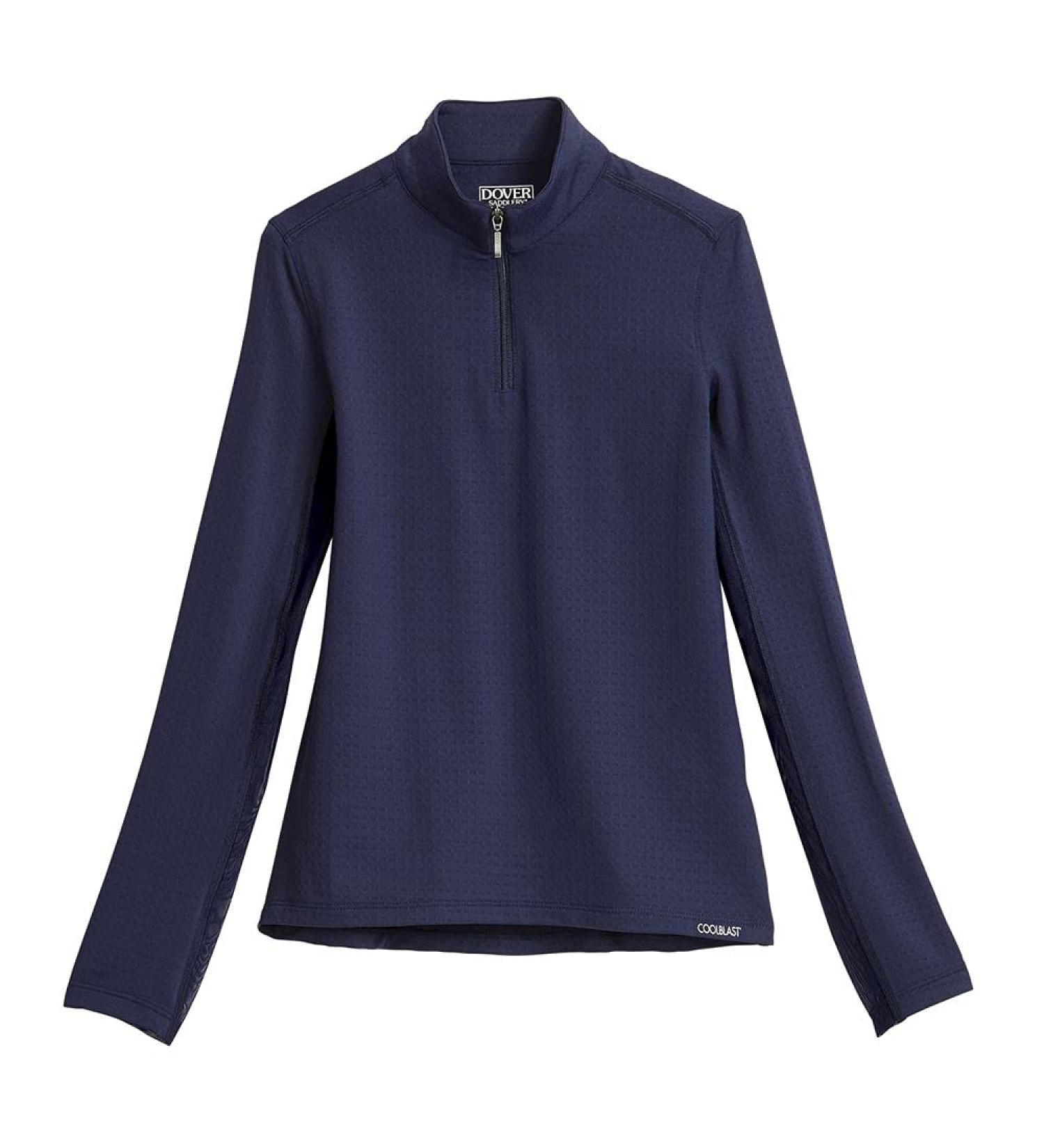 Dover Saddlery CoolBlast 100 Girls' Long Sleeve Shirt - Large, Midnight - Buy Online on GoSupps.com