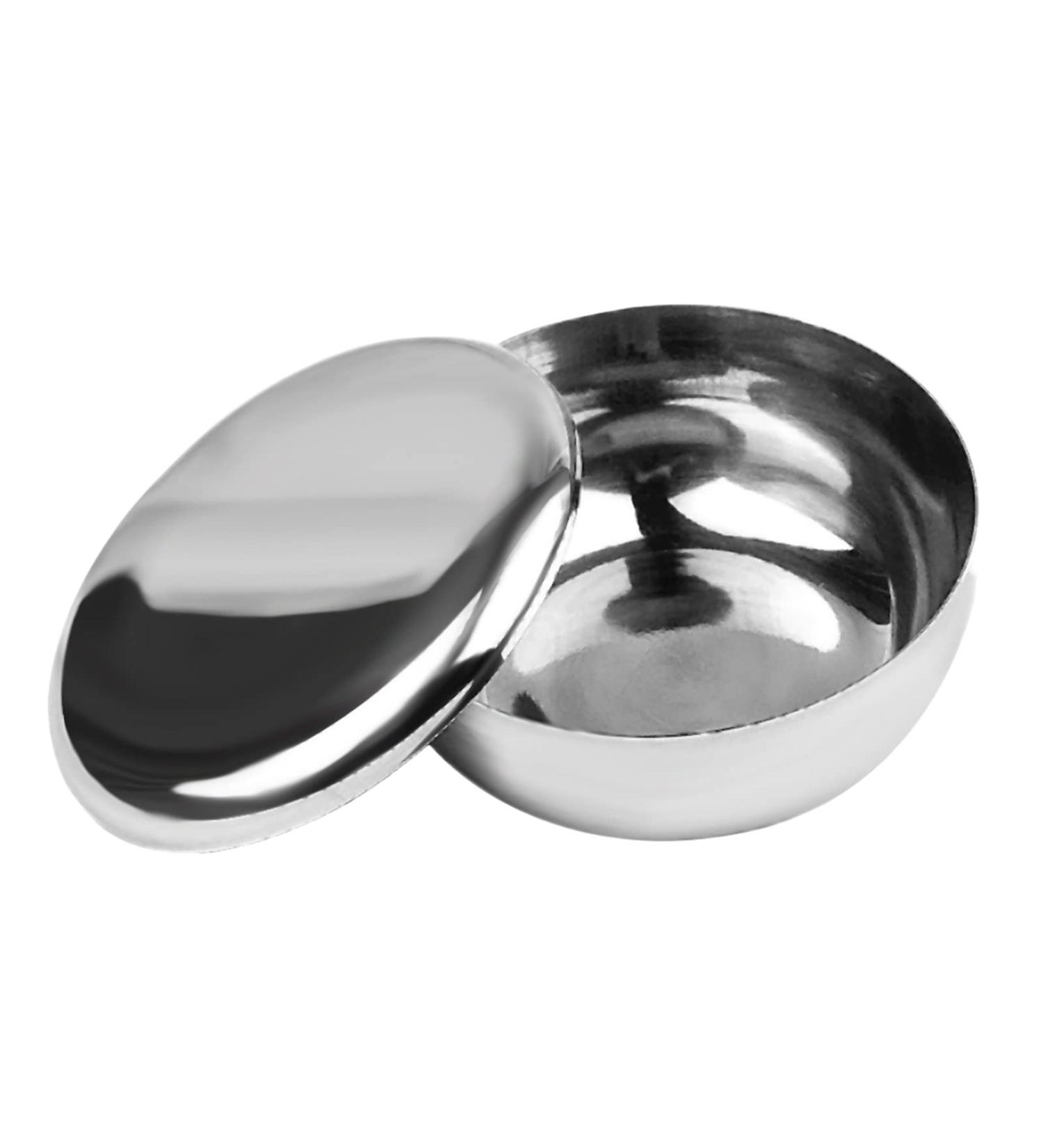 Stainless Steel Epilier Shaving Soap Peel - Natural Men s Razor Tool | Silver | Perfect for Cleaning Foam - Buy Online on GoSupps.com
