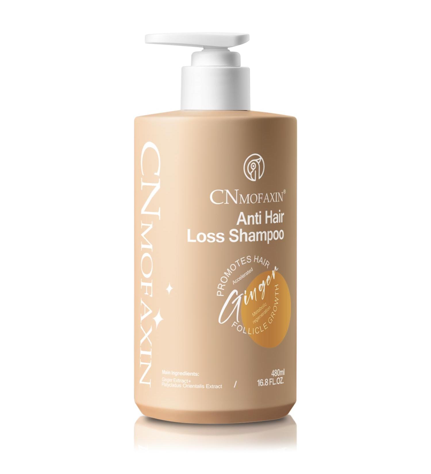 Anti Hair Loss Shampoo - Nourishing Ginger Hair Growth Treatment for Men & Women | Volumizing Regrowth with Herbal Essences Rose & Castor Oil - 16.8 fl. oz - Buy Online on GoSupps.com