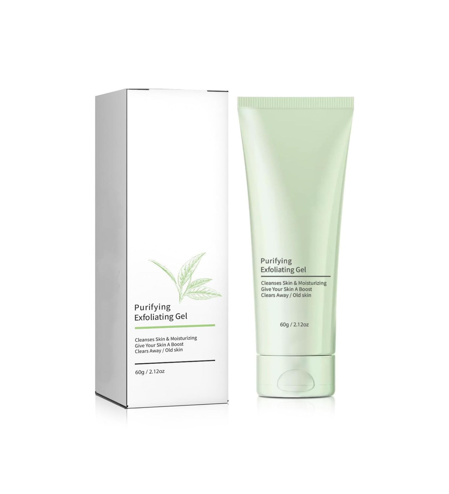 Gel Exfoliant Purifiant Gommage Visage et Corps Nettoyant et Hydratant en Profondeur Exfoliant Doux pour une Peau Lisse et Radieuse Homme et Femme - Buy Online on GoSupps.com