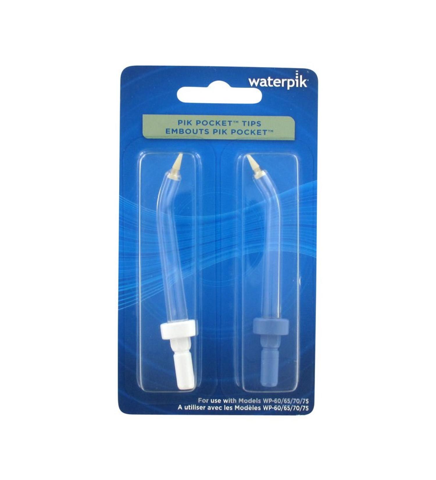 Waterpik Pik Pocket Tips For Models WP-60/65/70/72/75 Color May Vary PP-70E 2pk