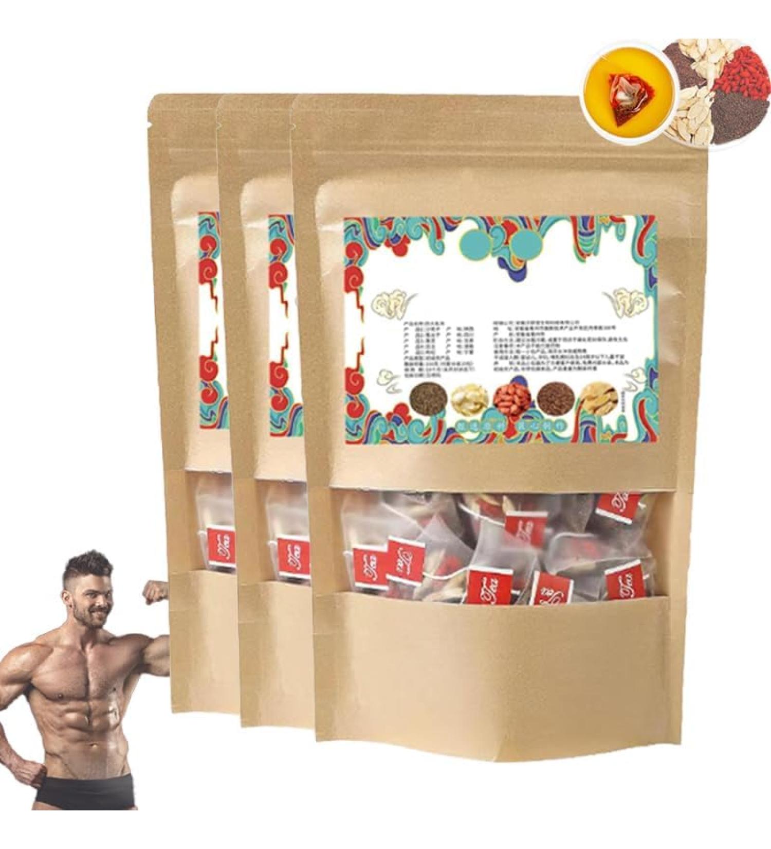 Goji Berry Cuscuta Health Tea Chinese Liver Care Tea Men s Essentials Five Flavors Goji Berry Tea Individual Tea Bags Support Kidney Health & Boost Energy (3pcs) - Buy Online on GoSupps.com