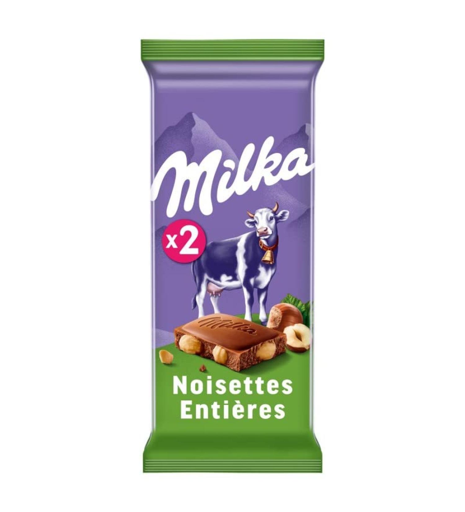 G n rique Milka Milk Chocolate Hazelnut Irresistible Flavour 200 g Tablets - Gourmet Sweetness for All - Pack of 4