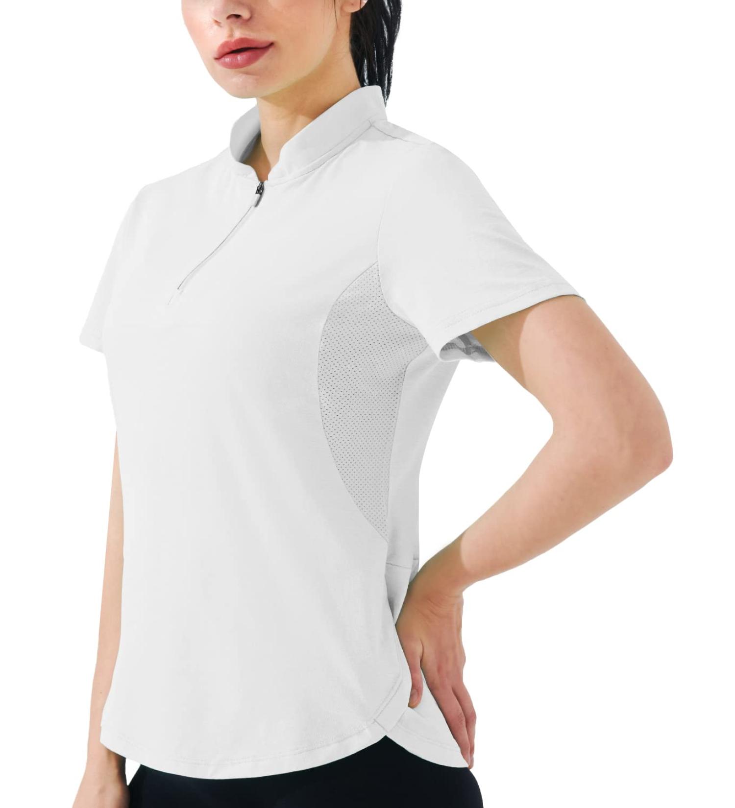 Hiverlay Women's Quick Dry UPF 50+ Workout Shirt - Medium White - Buy Online on GoSupps.com