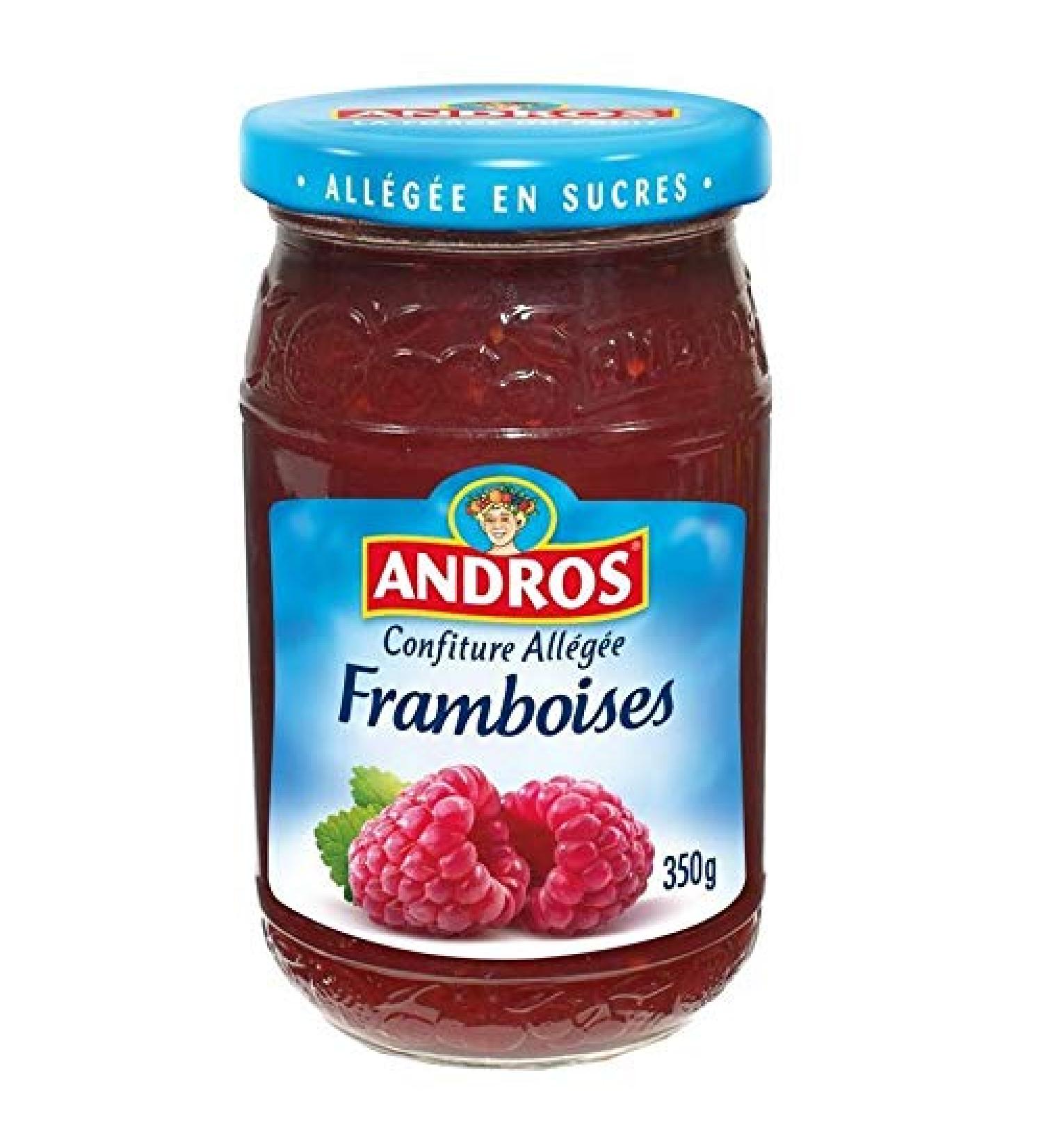 ANDROS Allege Raspberry Jam 350 g - Pack of 2 - Buy Online on GoSupps.com