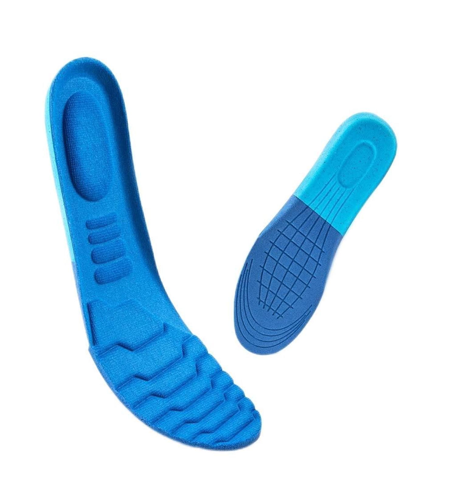 2 Pair Memory Foam Insoles - Comfortable Sports Cushioning for Men & Women | Breathable Soft & Elastic | Size 40-45 (295mm - Buy Online on GoSupps.com
