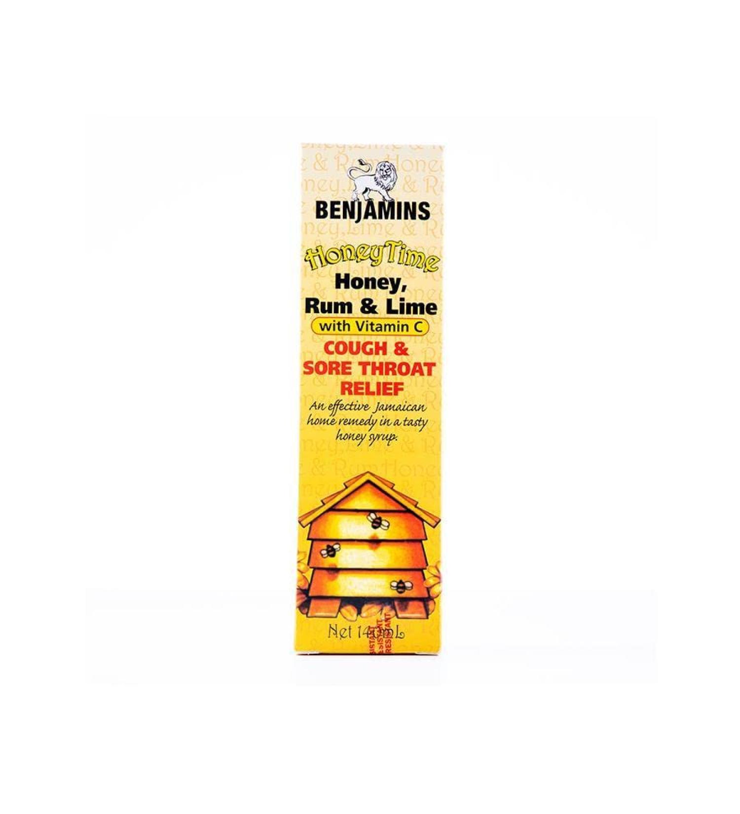 Benjamins Honeytime Honey Rum and Lime Syrup 140ml-Fd