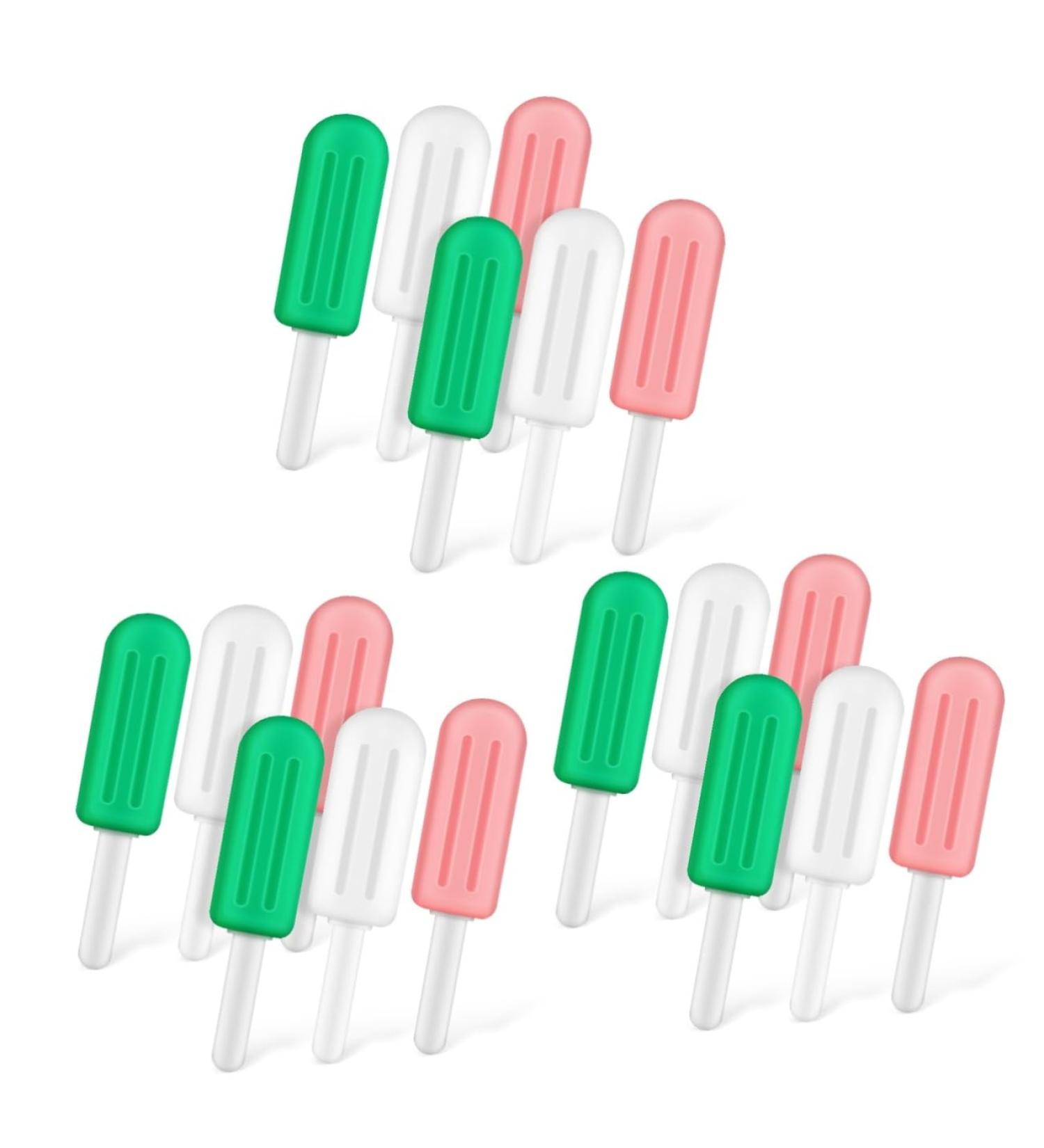 Beavorty 18 Stk Ice Cream Silicone Chewing Sticks for Aligners & Braces - Medium Chewy Device - 3 Pieces - Buy Online on GoSupps.com