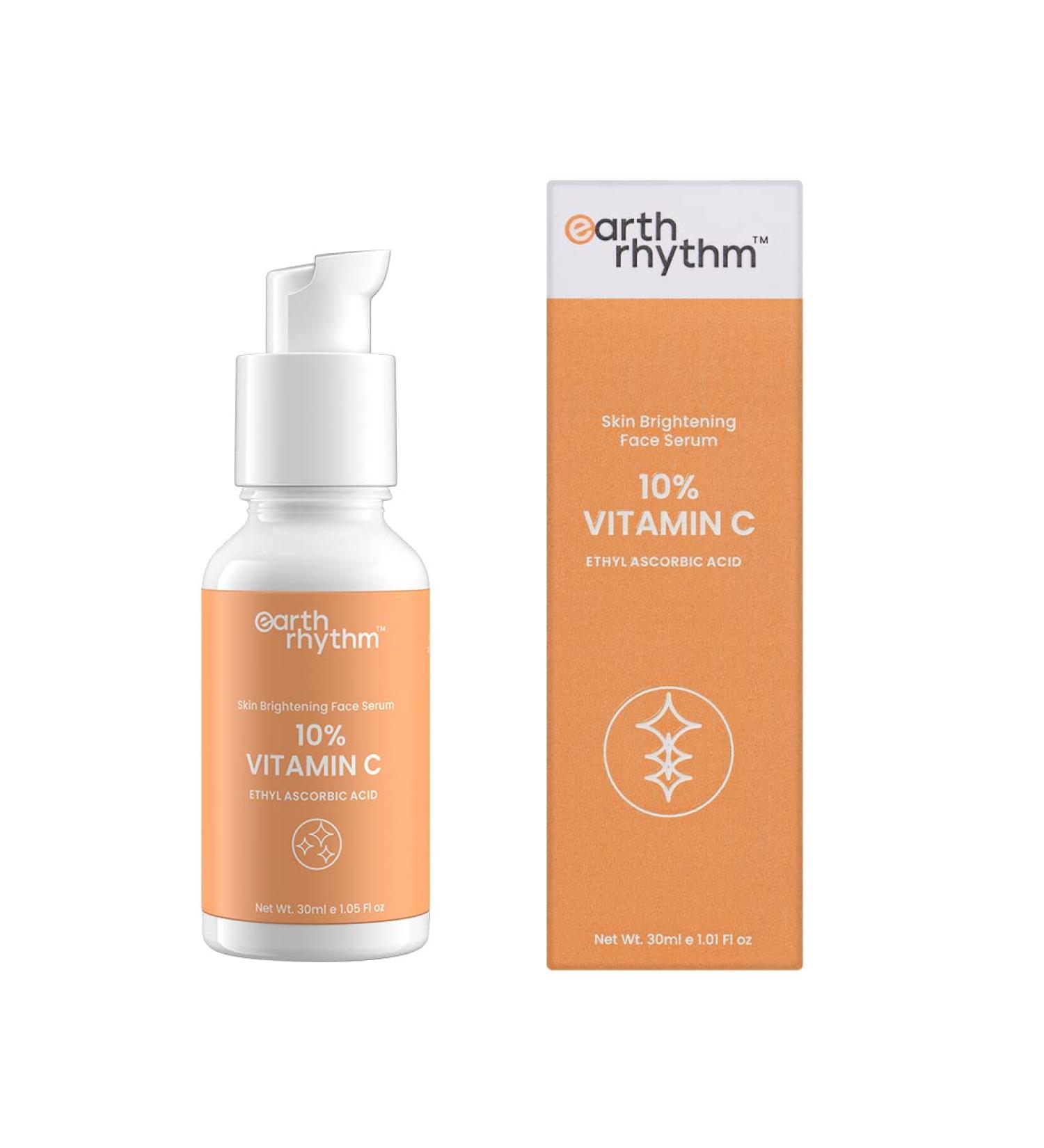 10% Vitamin C Face Serum - Brightens & Hydrates Skin | Ethyl Ascorbic Acid - 30ml | Glowing Complexion & Radiant Skin - Buy Online on GoSupps.com