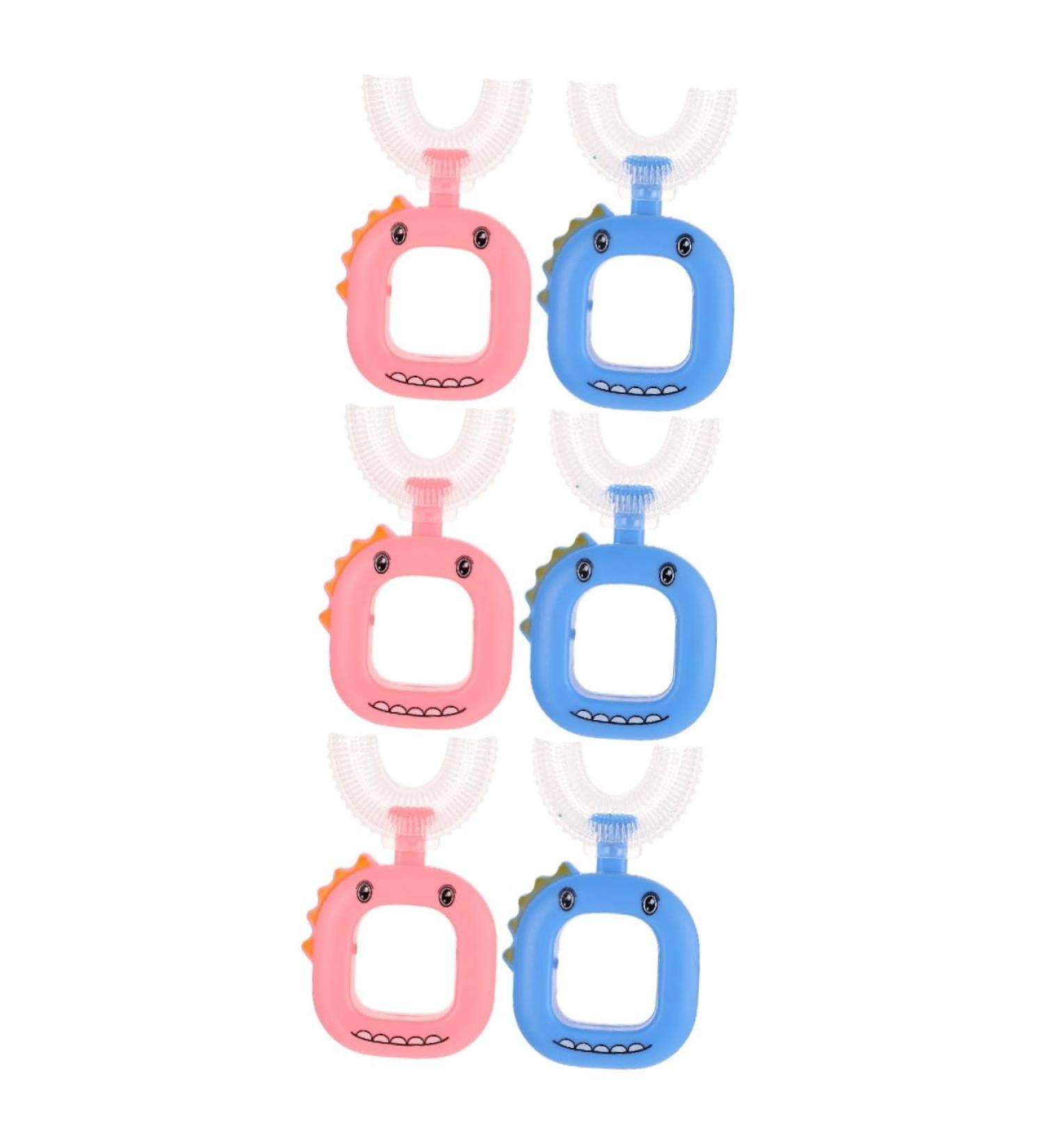 Shop Gatuida 6 STK U-Shaped Toothbrush for Kids - Fun Cartoon Design Ideal for Children's Tooth Care & Oral Hygiene Tools - Buy Online on GoSupps.com