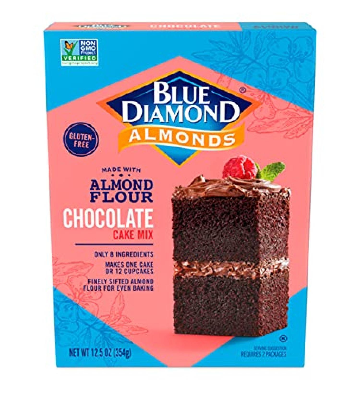 Blue Diamond Almonds Flour Gluten-Free Chocolate Cake Mix 12.5 Oz - Multicolor - Buy Online on GoSupps.com