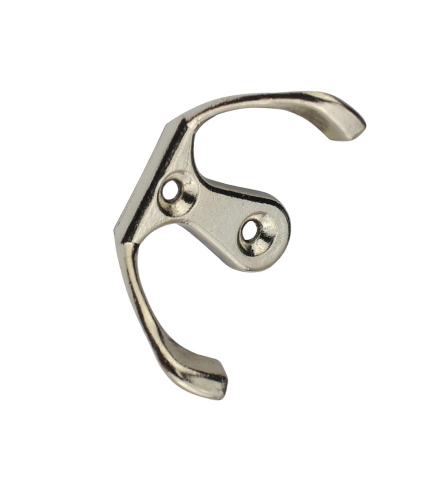 Housoutil Zinc Alloy Hooks 10pcs Cabinet Hooks Door Wall Hook Towel Hanger Coat Hooks Robe Hooks Clothes Hook Zinc Alloy medium Silver - Buy Online on GoSupps.com